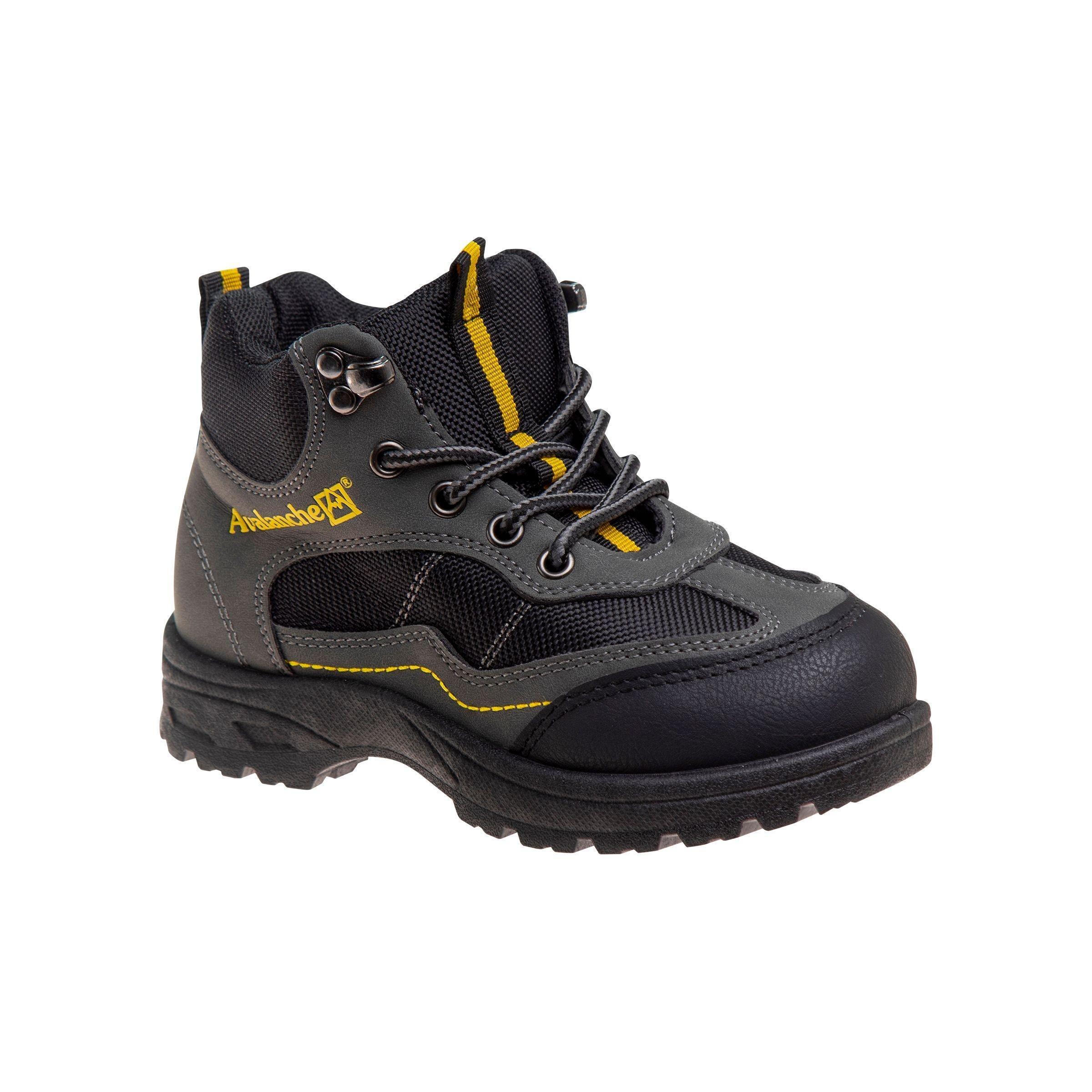 Avalanche All Terrain Adventure "Grey/Yellow" Preschool Boys' Hiker Boot - GREY/YELLOW