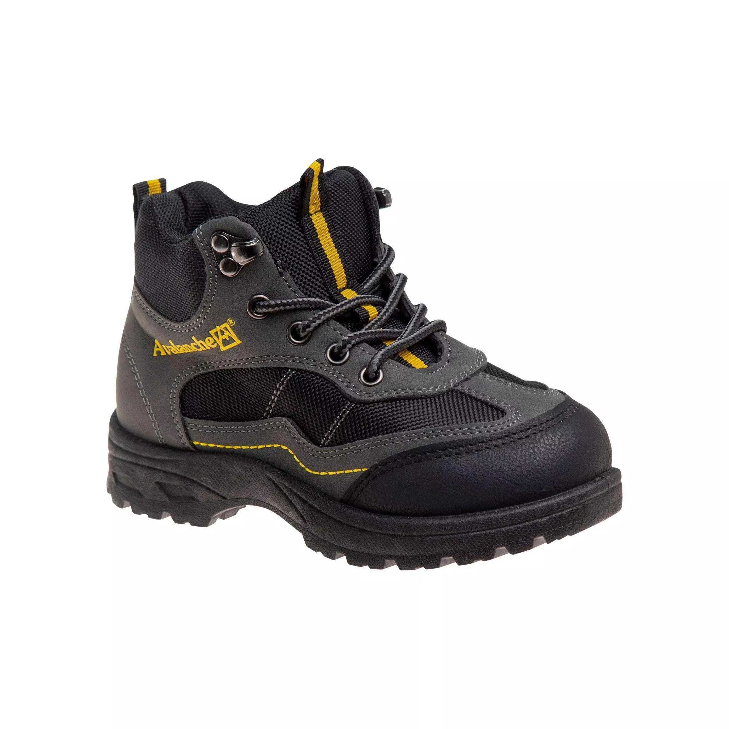 Avalanche All Terrain Adventure "Grey/Yellow" Preschool Boys' Hiker Boot - GREY/YELLOW