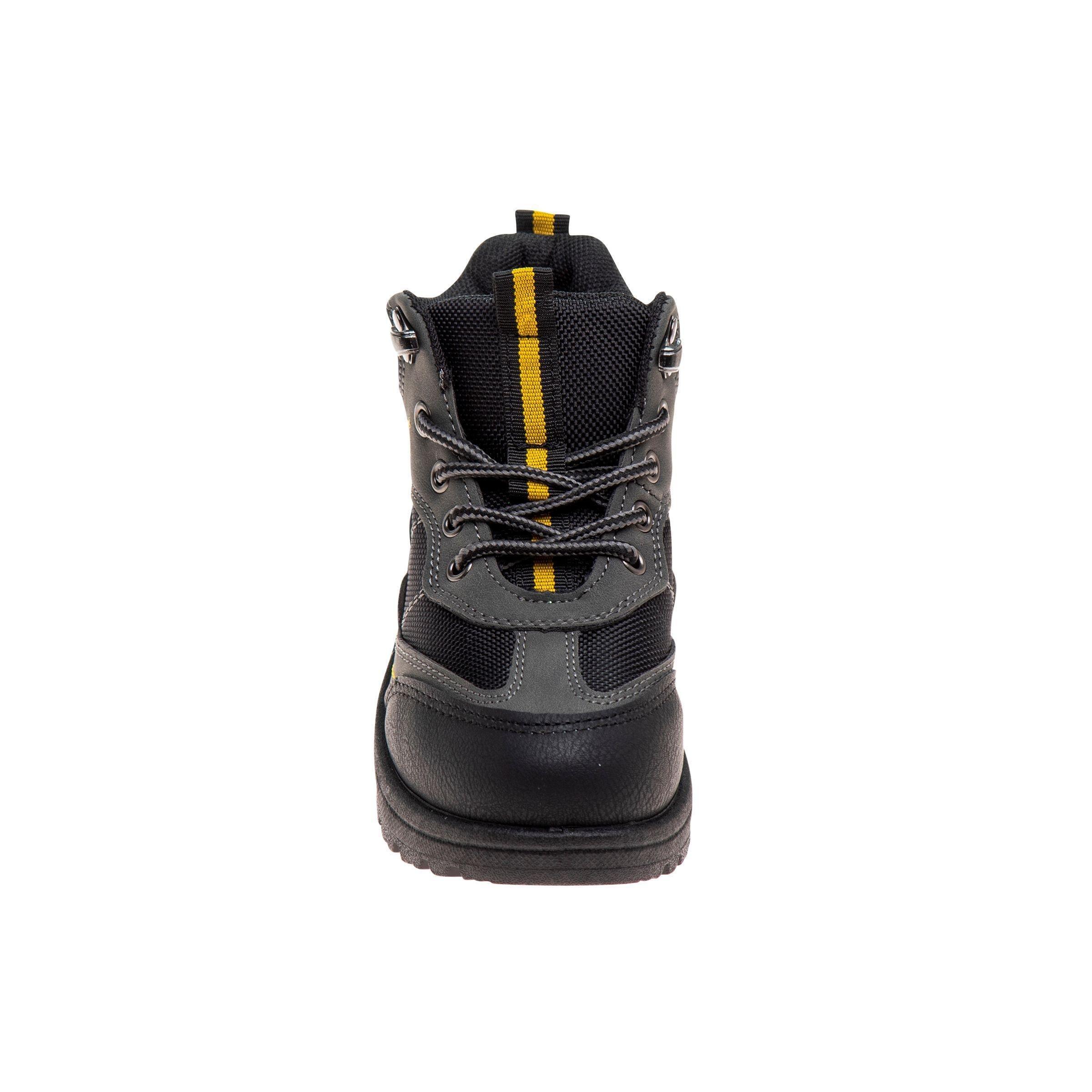 Avalanche All Terrain Adventure "Grey/Yellow" Preschool Boys' Hiker Boot - GREY/YELLOW
