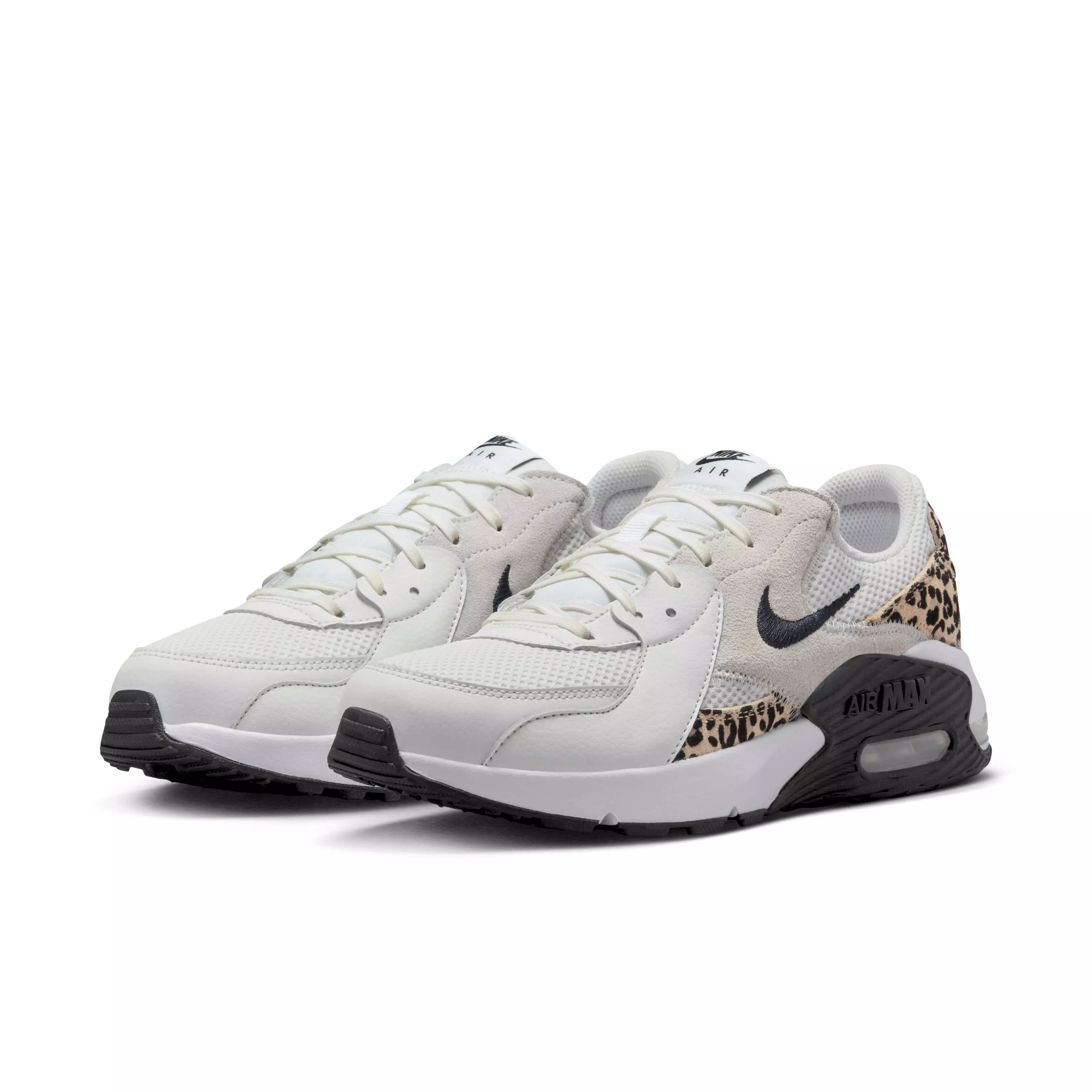 Nike Air Max Excee "Leopard Print" Women's Shoe - WHITE/WHITE/HEMP/BLACK