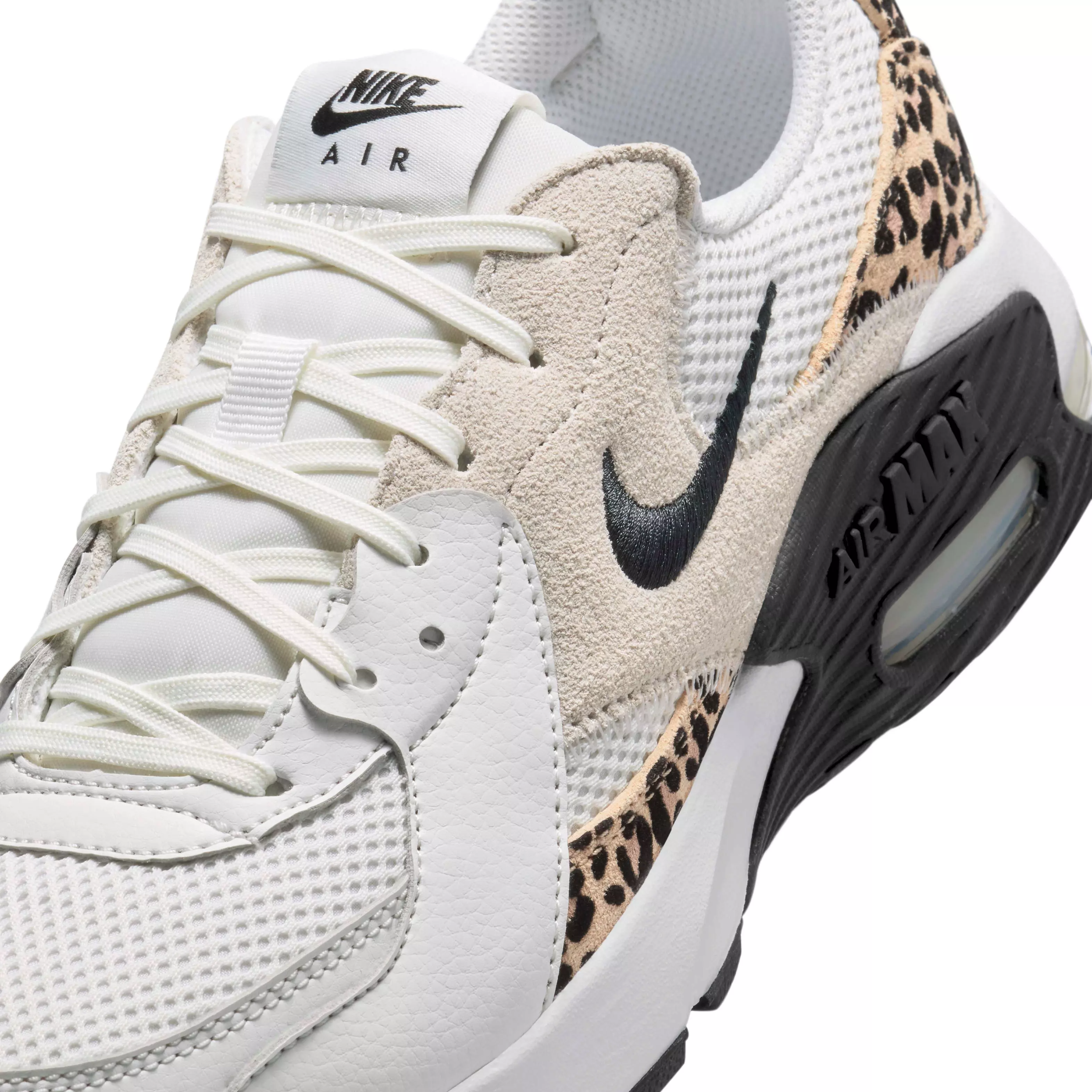 Nike Air Max Excee "Leopard Print" Women's Shoe - WHITE/WHITE/HEMP/BLACK