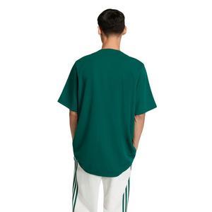 adidas Originals Men's Summer League Varsity Baseball Jersey -Green/Red