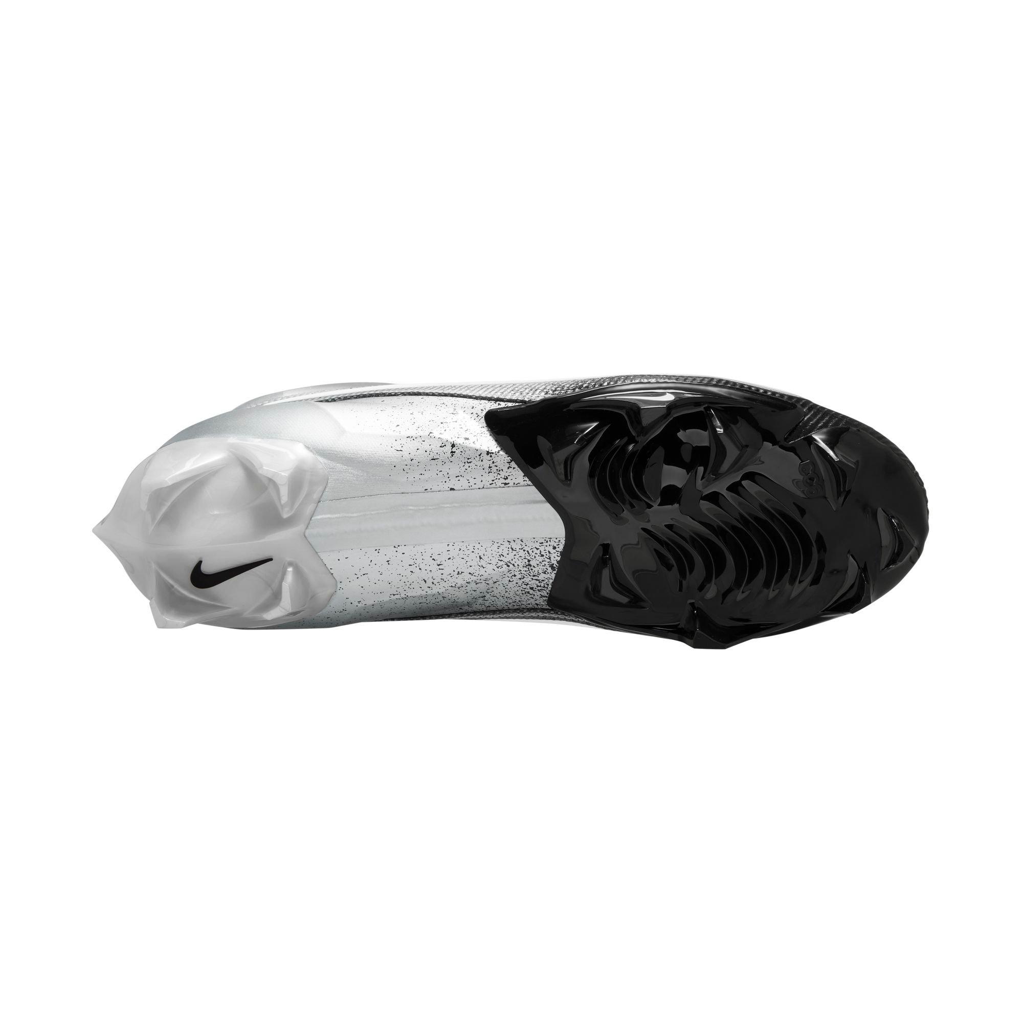 Nike Vapor Edge Elite 360 2 "Silver/Black/White" Men's Football Cleat - SILVER/BLACK/WHITE Thumbnail View 3
