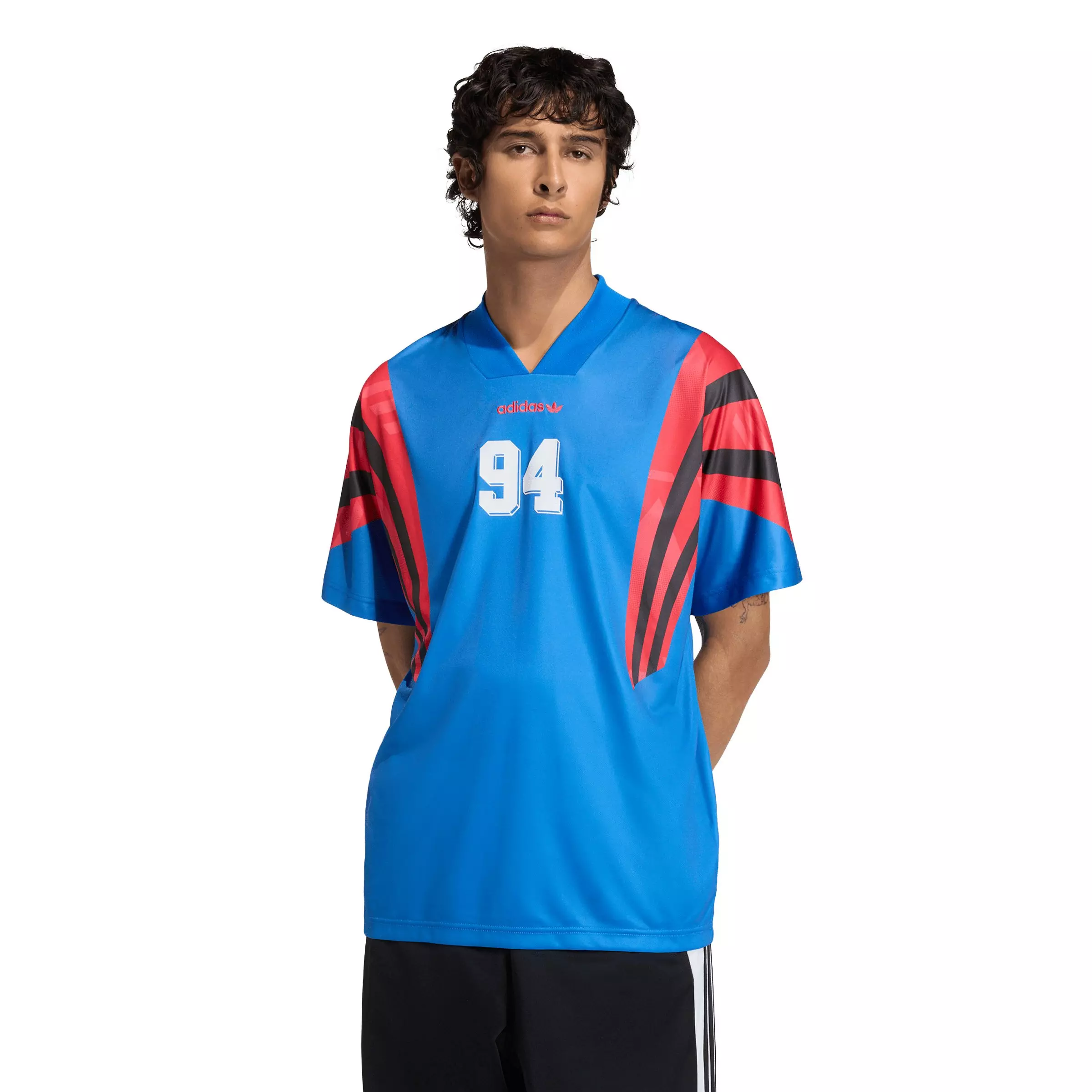 adidas Originals Men's Santiago AOP Infill Jersey - Blue - BLUE