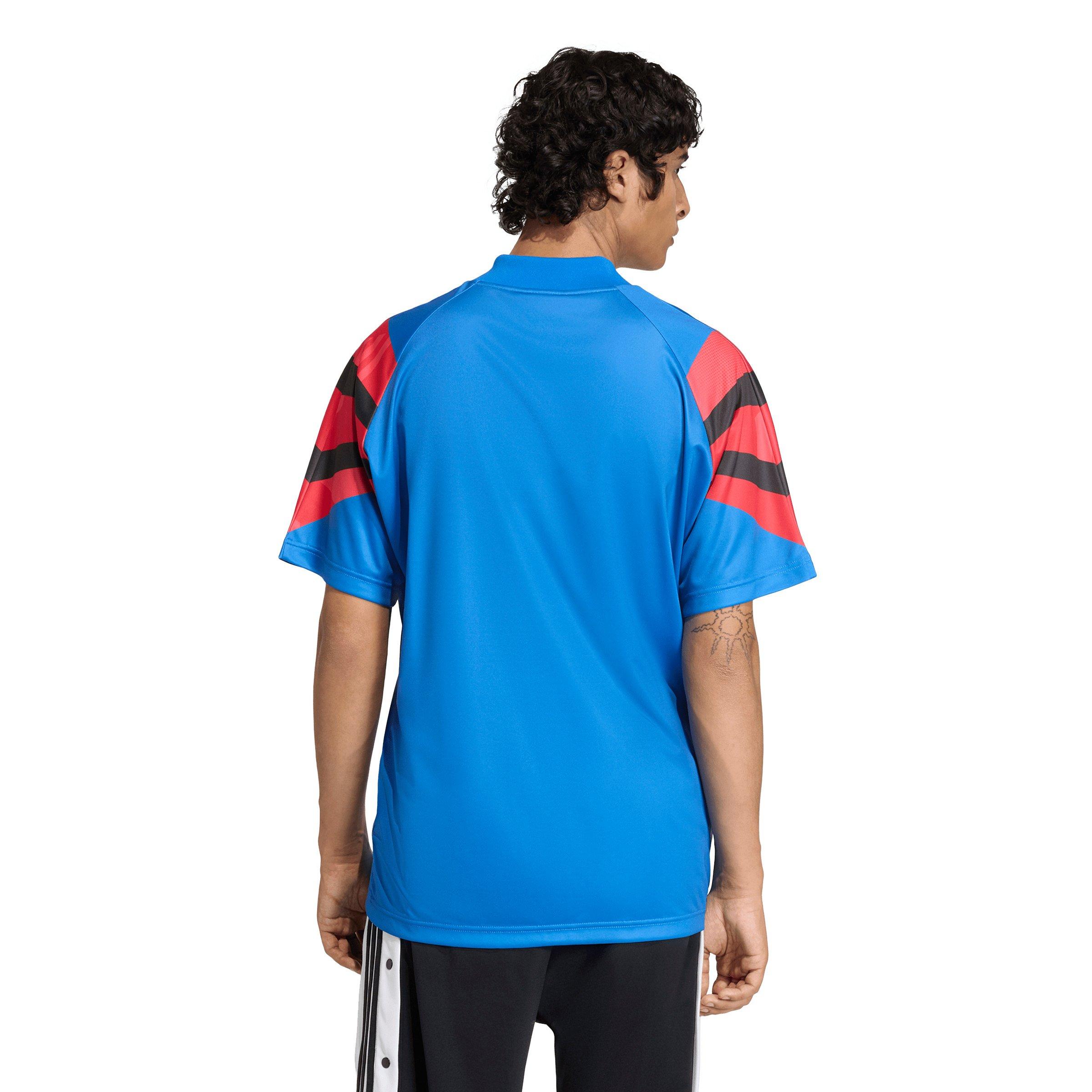 adidas Originals Men's Santiago AOP Infill Jersey - Blue - BLUE Thumbnail View 2