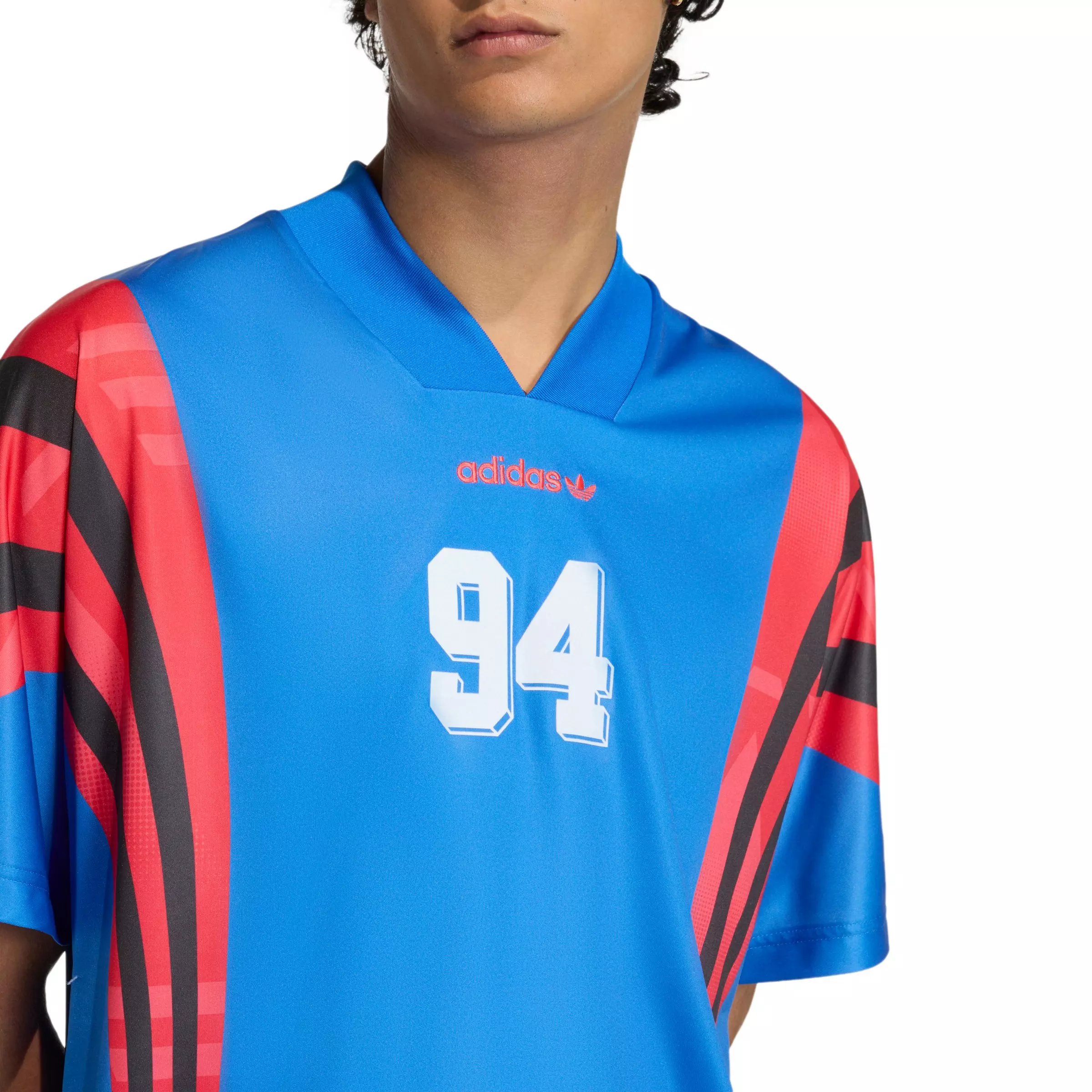 adidas Originals Men's Santiago AOP Infill Jersey - Blue - BLUE