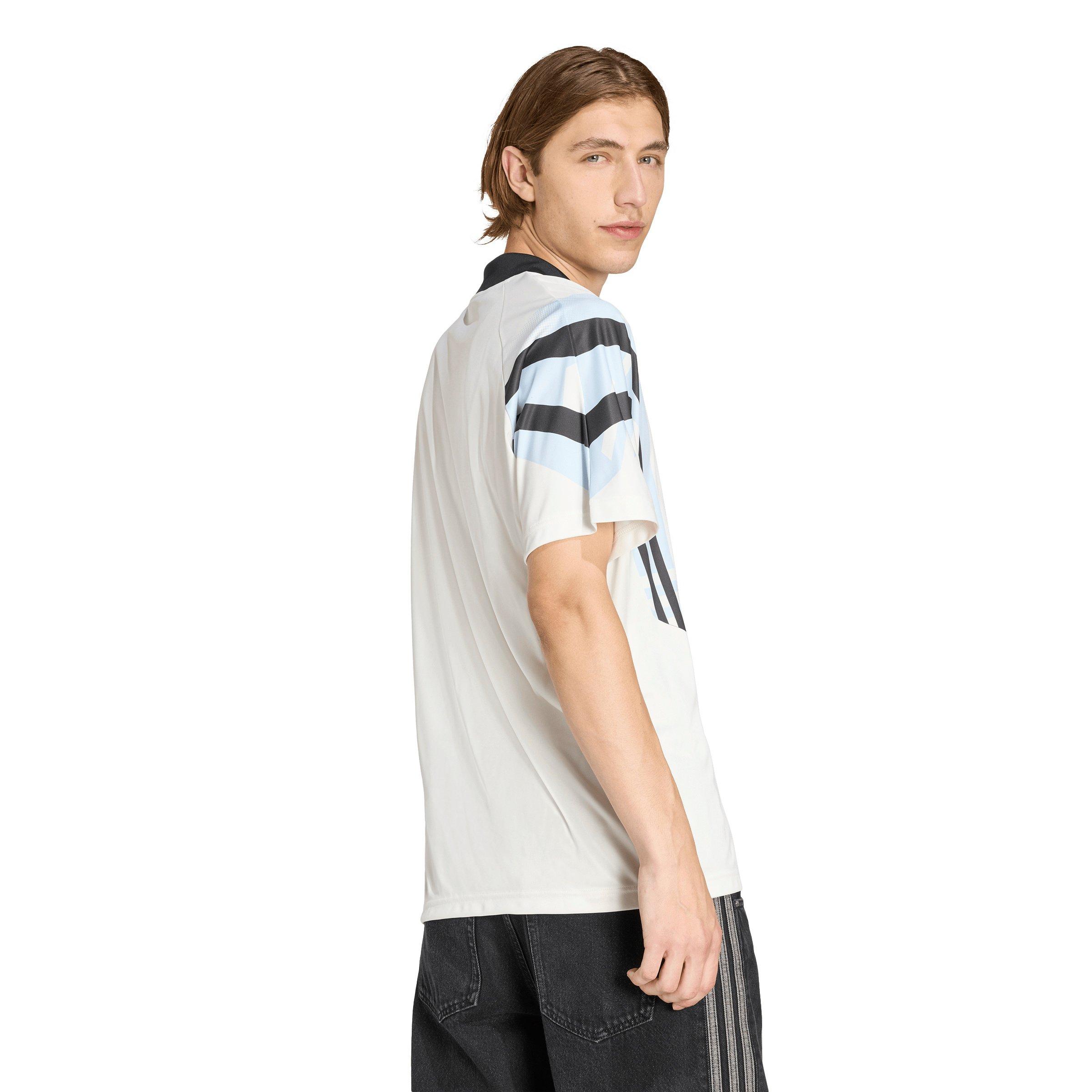 adidas Originals Men's Santiago AOP Infill Jersey - White - WHITE Thumbnail View 2