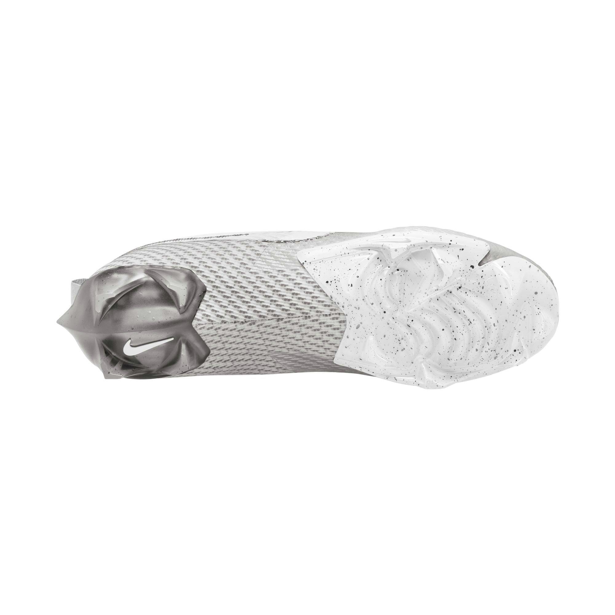 Nike Vapor Edge Speed 360 2 "White/Silver" Men's Football Cleat - WHITE/SILVER Thumbnail View 3