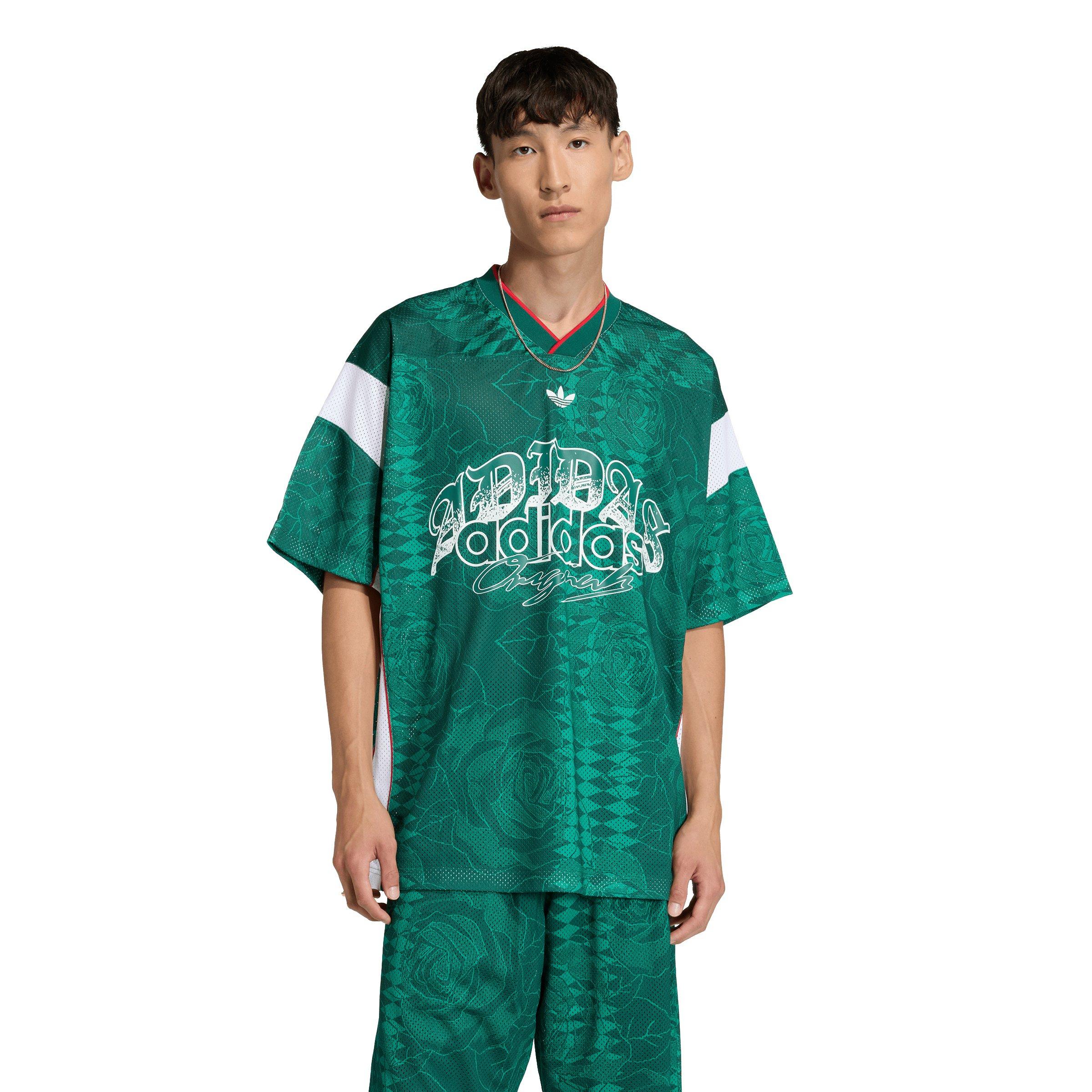 adidas Originals Men's Roses V-Neck Mesh Jersey - Green