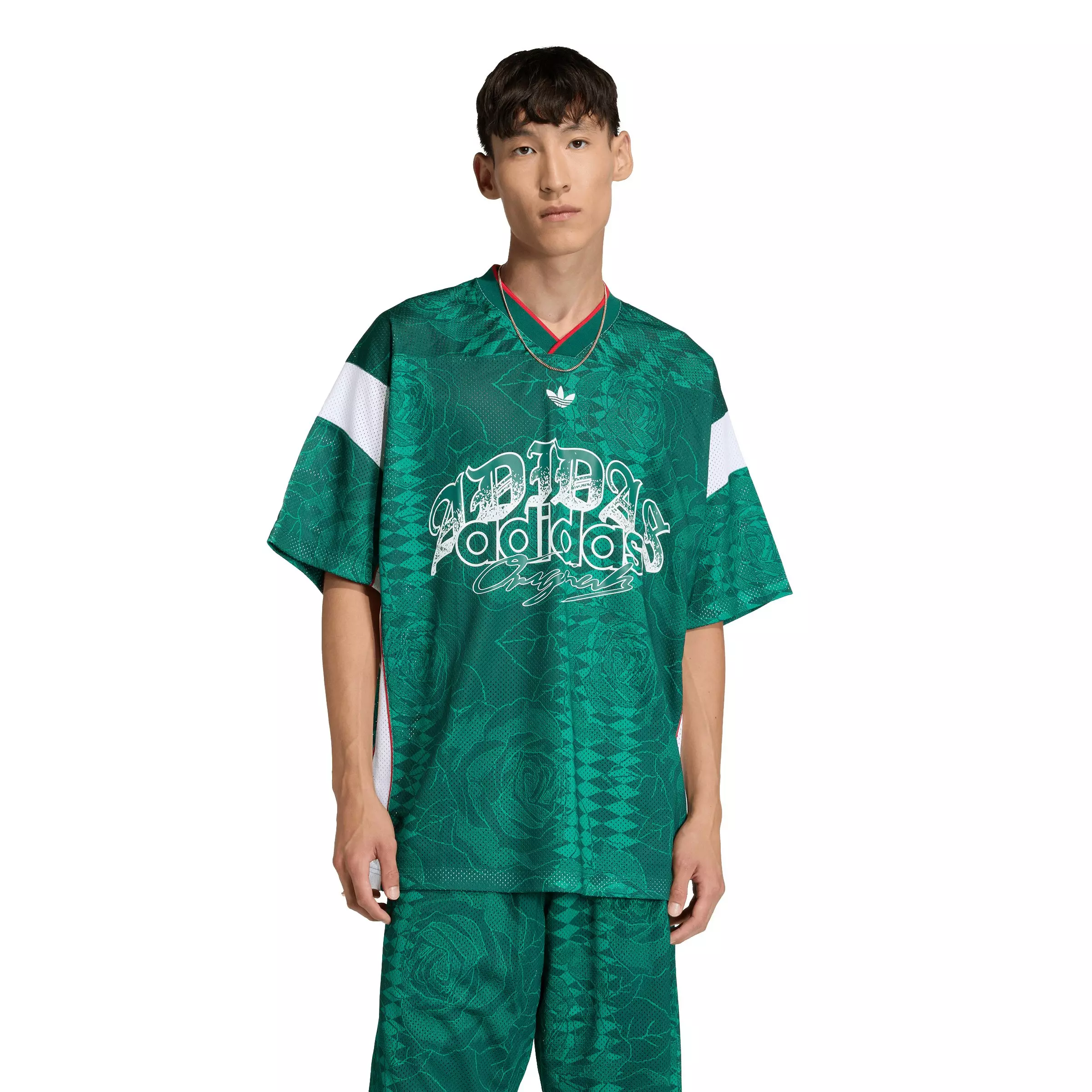 adidas Originals Men's Roses Jersey - Green - GREEN