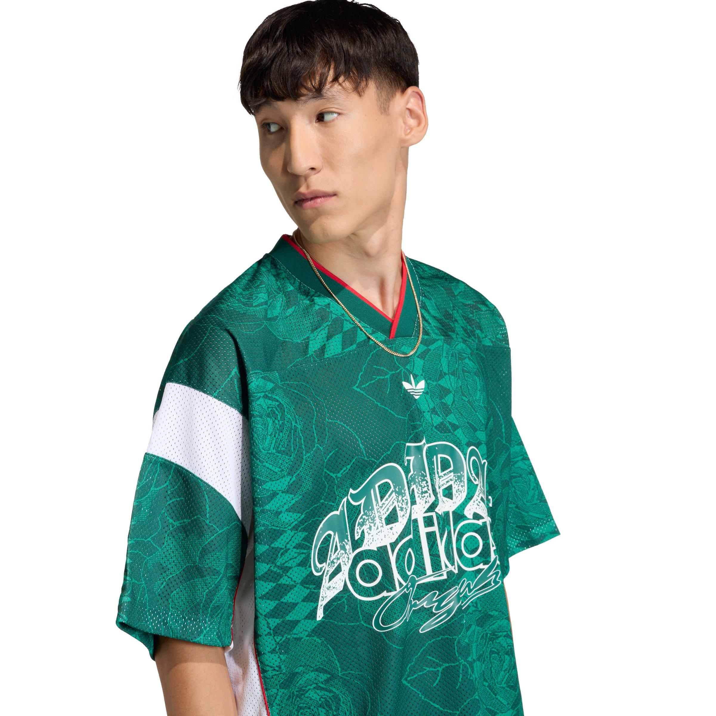 adidas Originals Men's Roses Jersey - Green - GREEN Thumbnail View 3