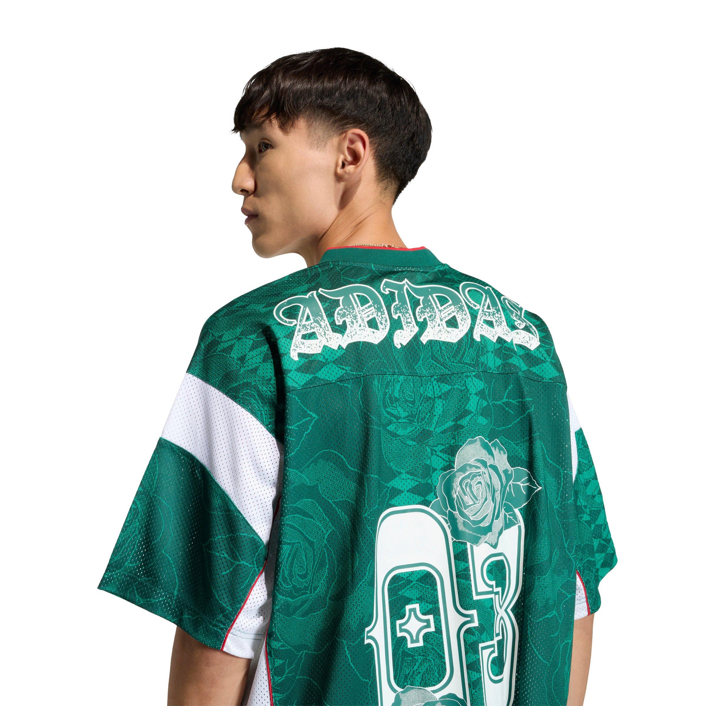 adidas Originals Men's Roses Jersey - Green - GREEN Thumbnail View 4