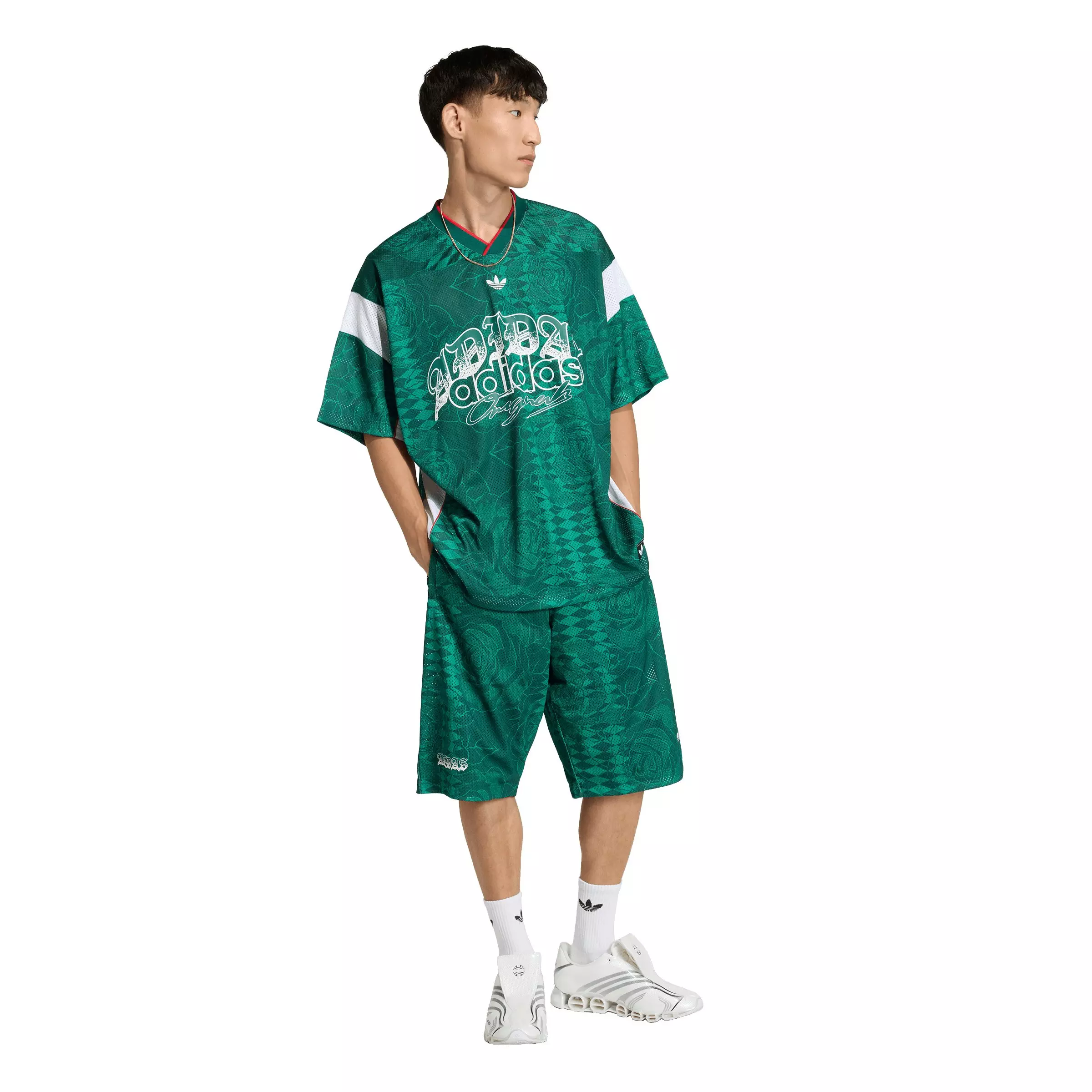 adidas Originals Men's Roses Jersey - Green - GREEN