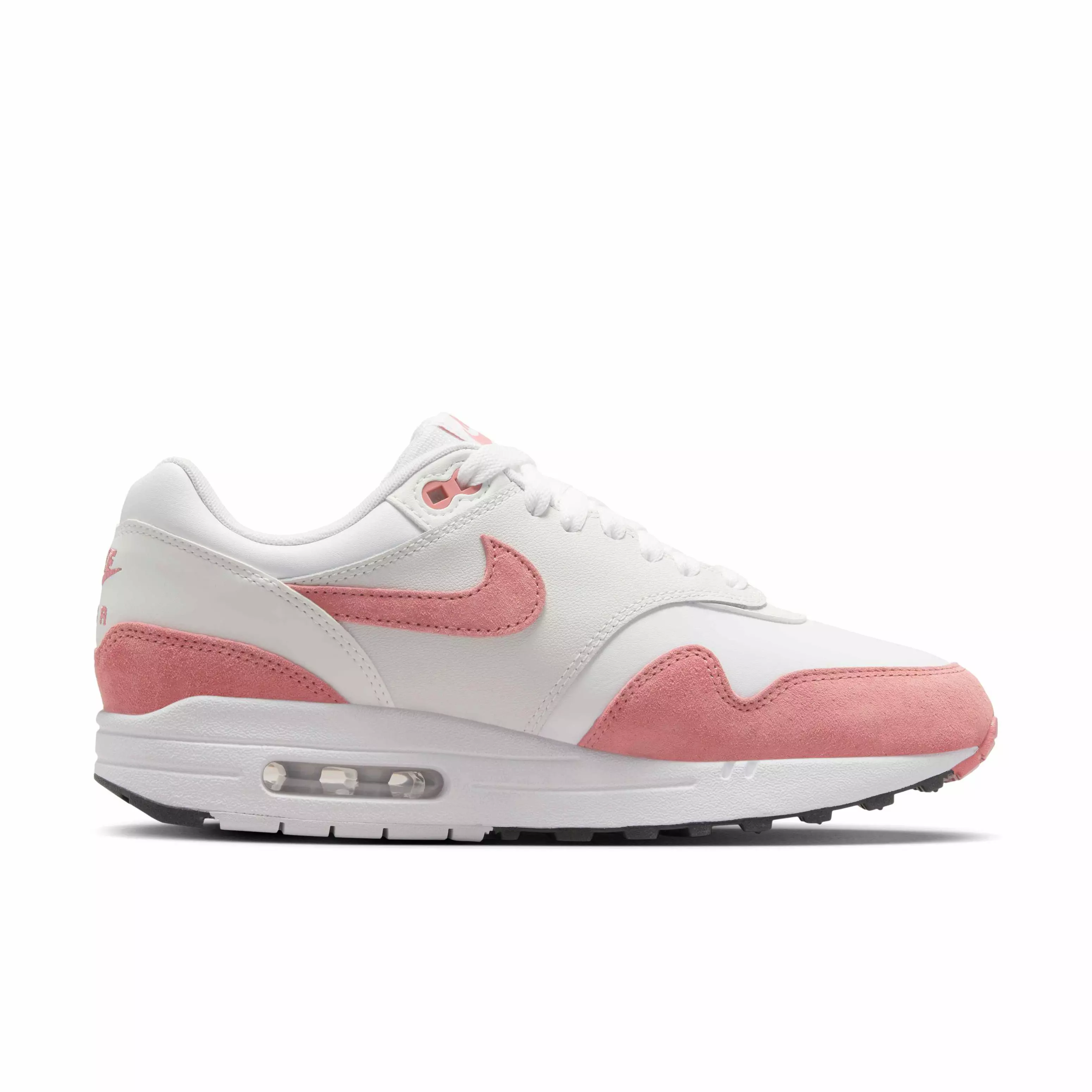 Nike Air Max 1 "White/Summit White/Black/Canyon Pink" Women's Shoe - WHITE/WHITE/BLACK/PINK
