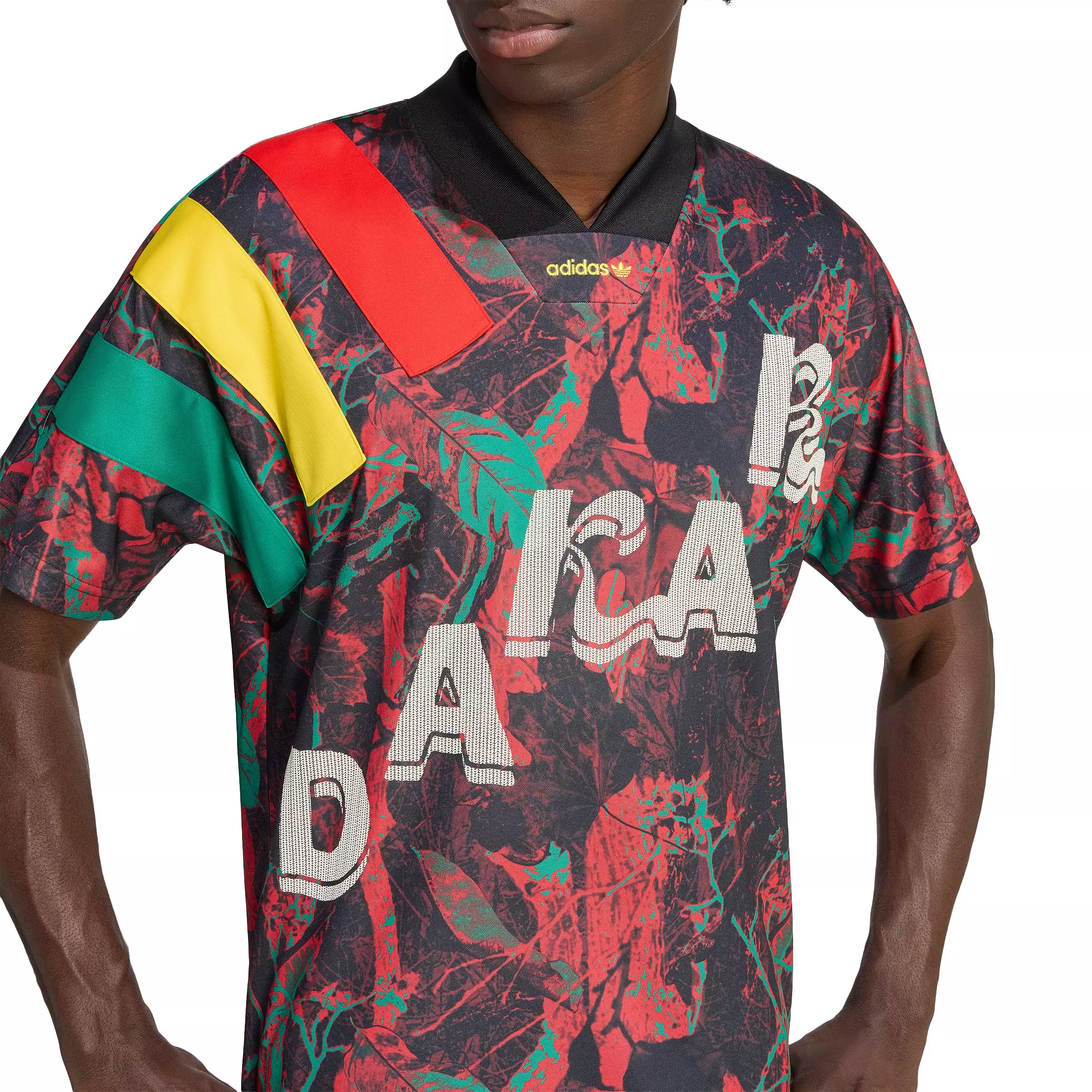 adidas Originals Men's Graphic Jersey Senegal - Yellow/Green - YELLOW/GREEN