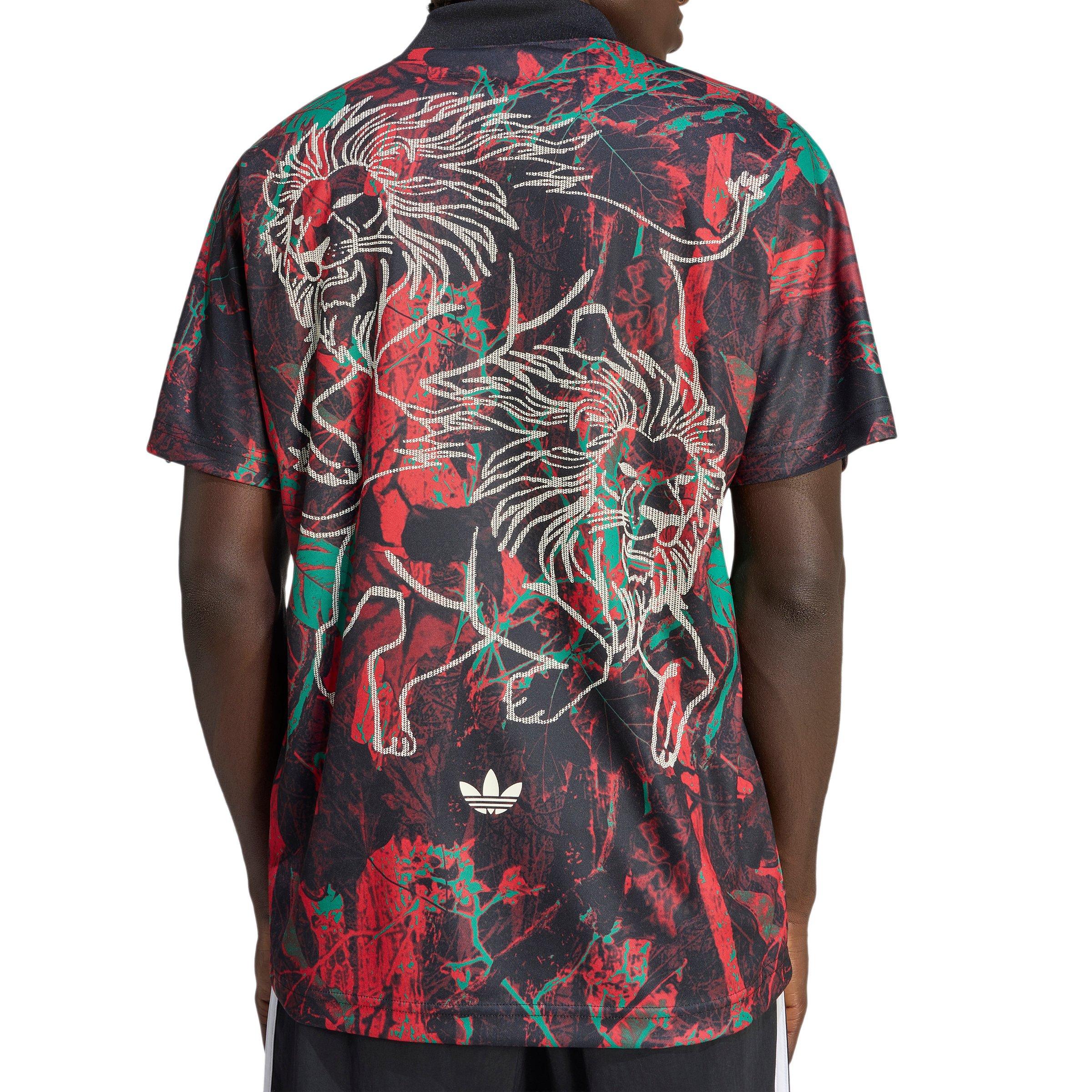 adidas Originals Men's Graphic Jersey Senegal -Yellow/Green - YELLOW/GREEN Thumbnail View 4