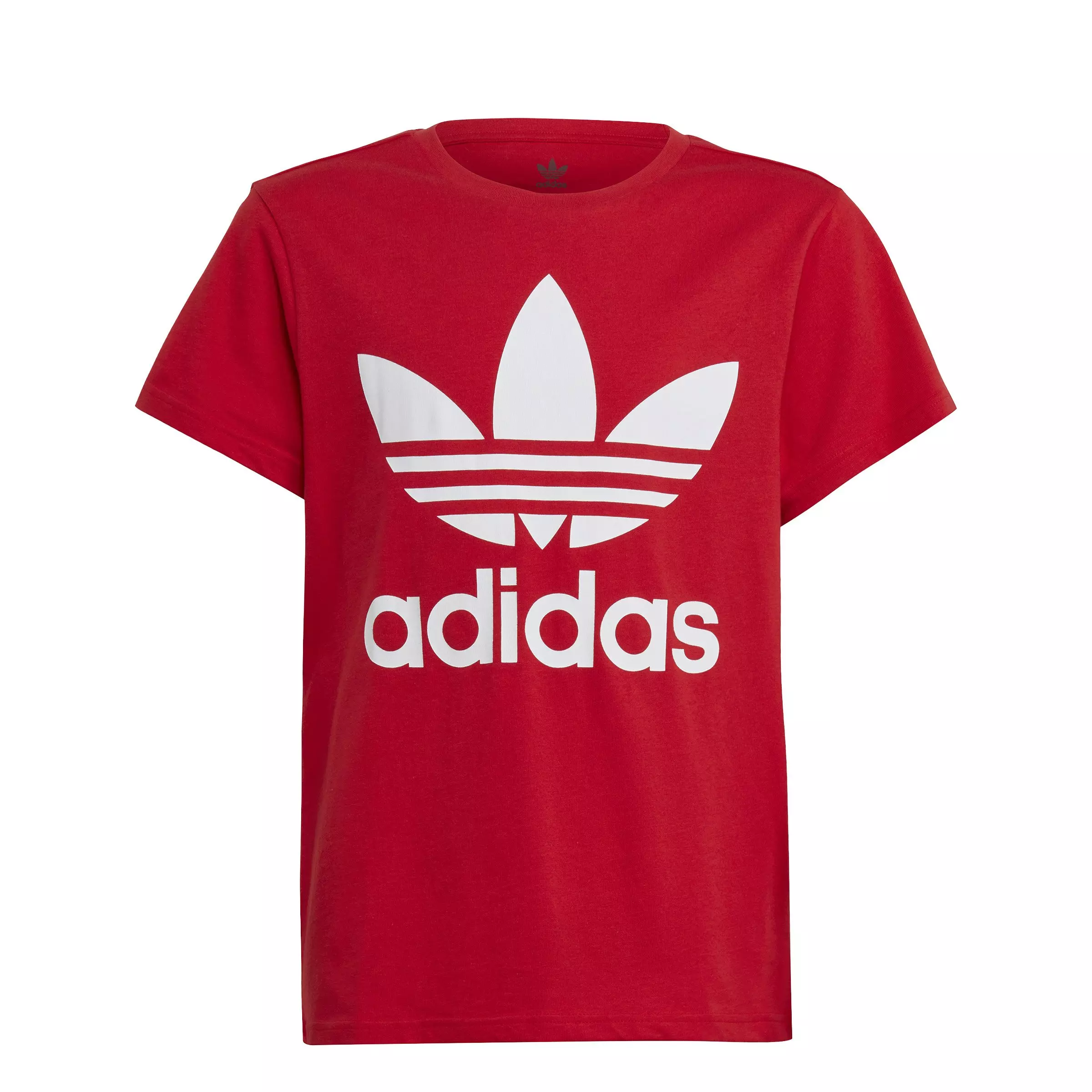 adidas Big Kids' Originals Trefoil Tee-Red - RED