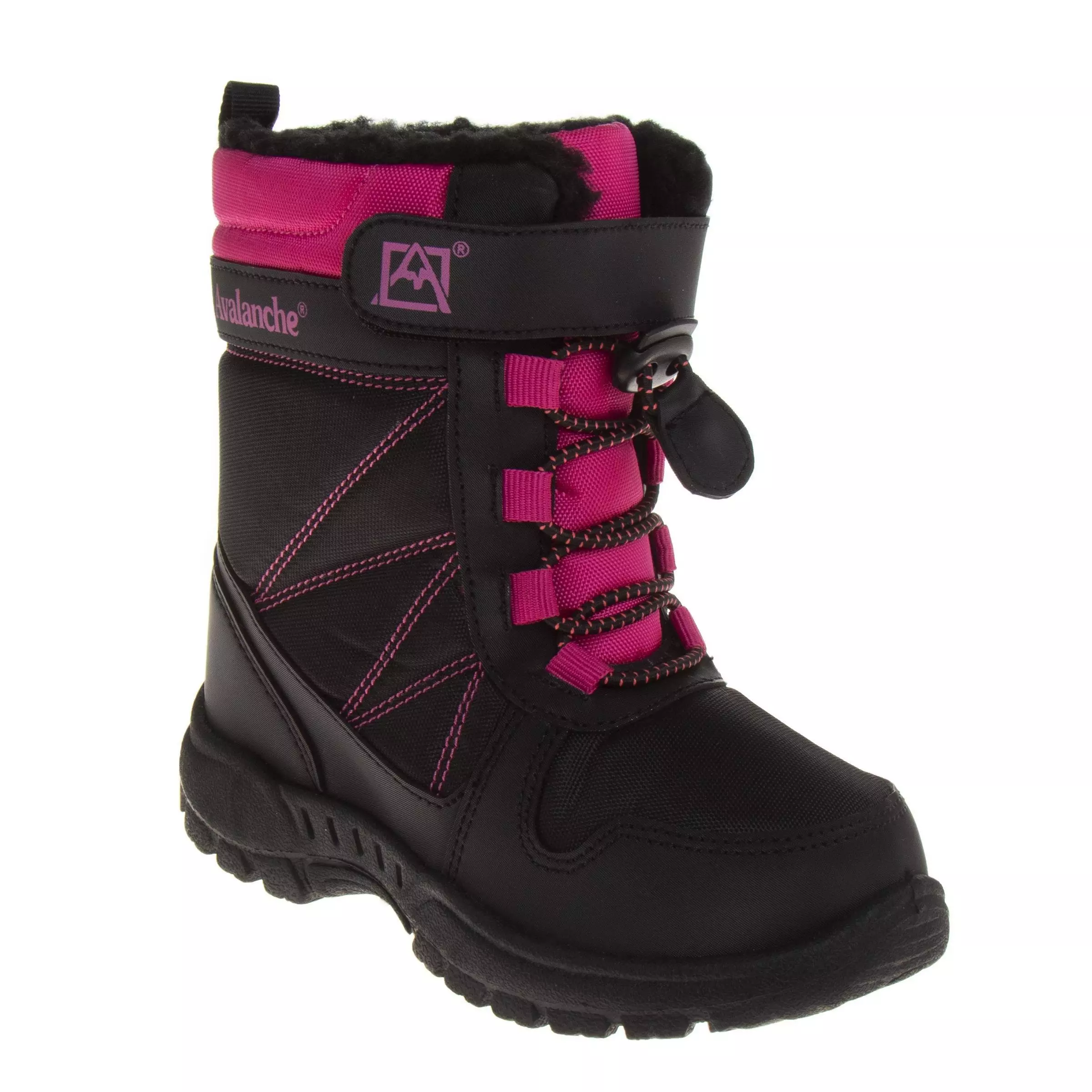 Avalanche Snow Weatherproof "Black/Pink" Infant Girls' Boot - BLACK/PINK