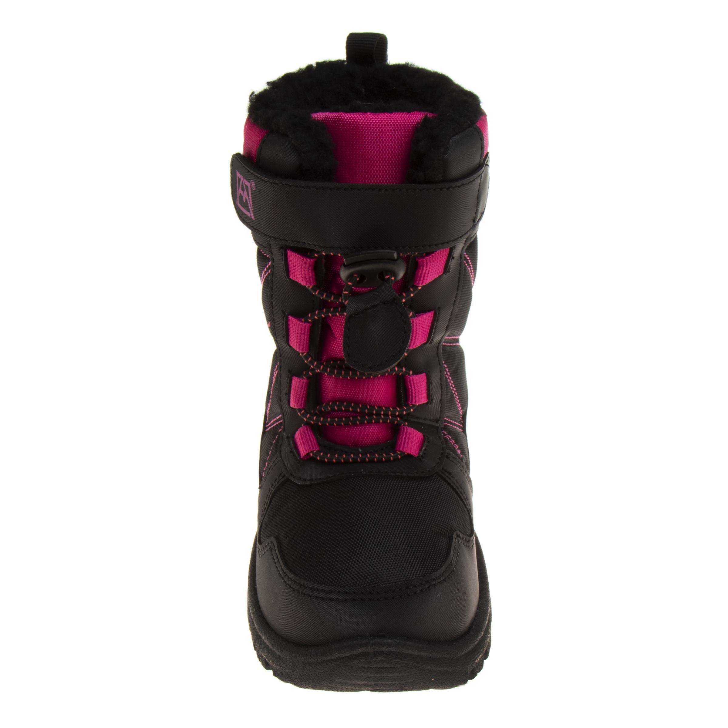 Avalanche Snow Weatherproof "Black/Pink" Infant Girls' Boot - BLACK/PINK