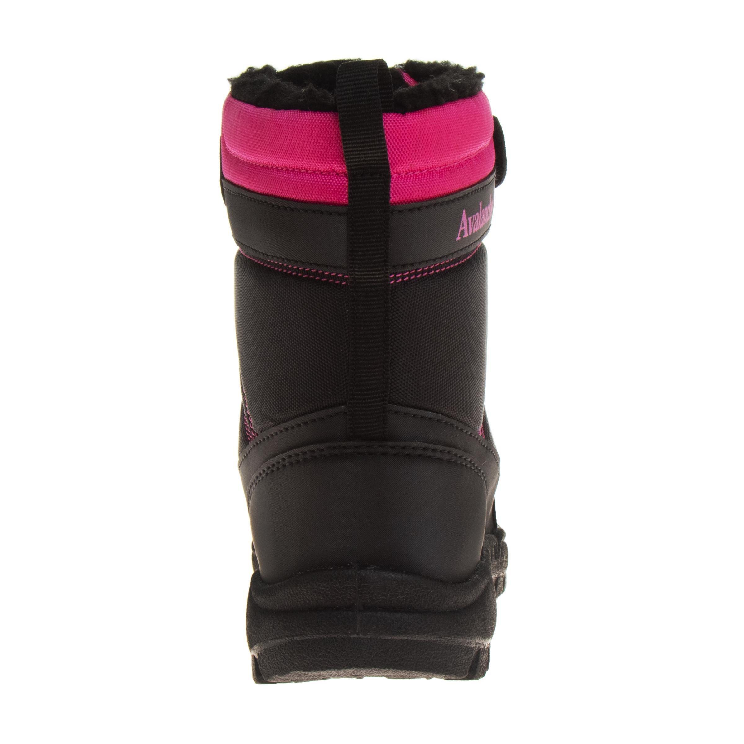 Avalanche Snow Weatherproof "Black/Pink" Infant Girls' Boot - BLACK/PINK