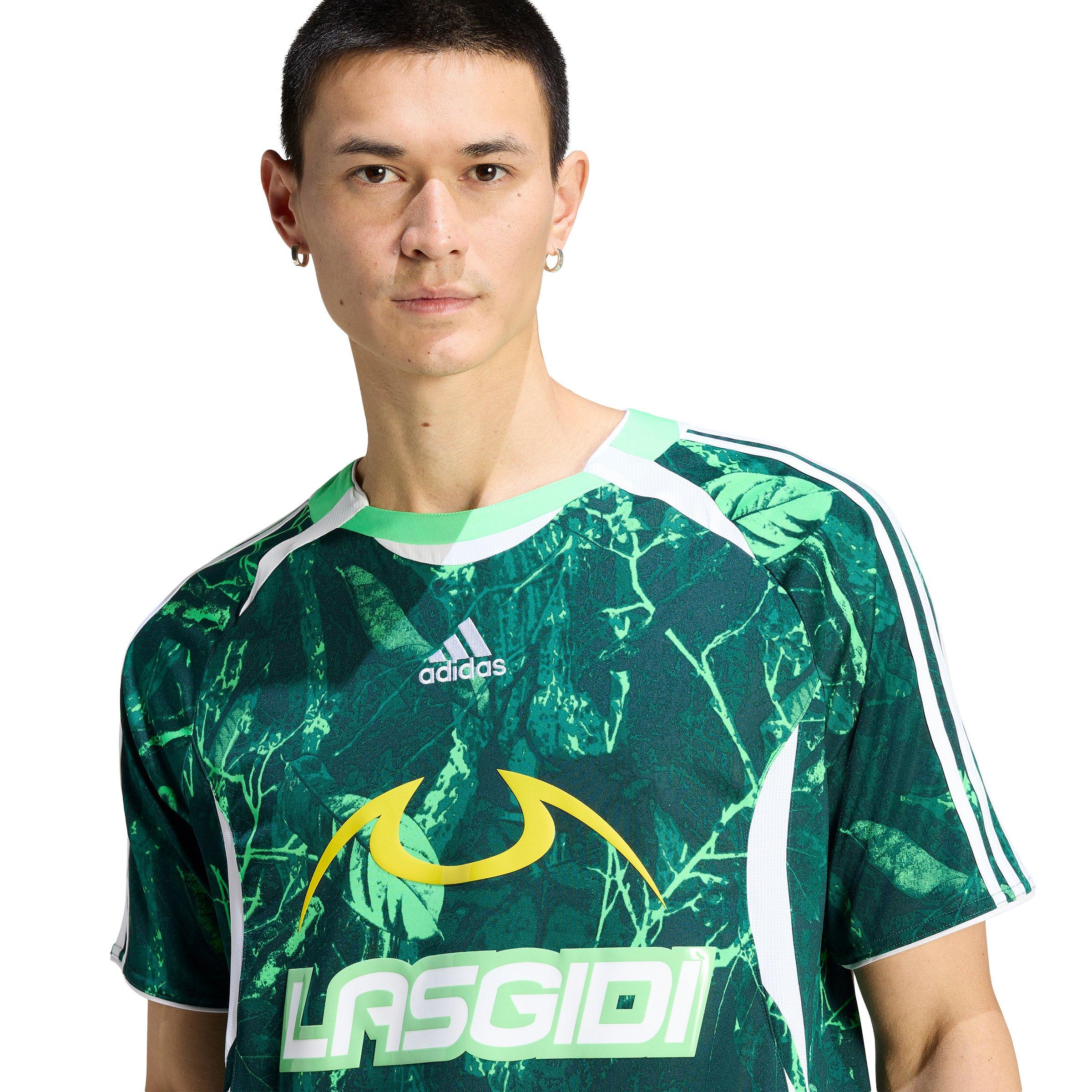 adidas Men's Graphic Lagos Jersey - GREEN Thumbnail View 3