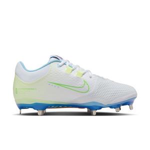 Womens-White-Nike-Low Top-Cleats blue and white nike shoes - Hibbett