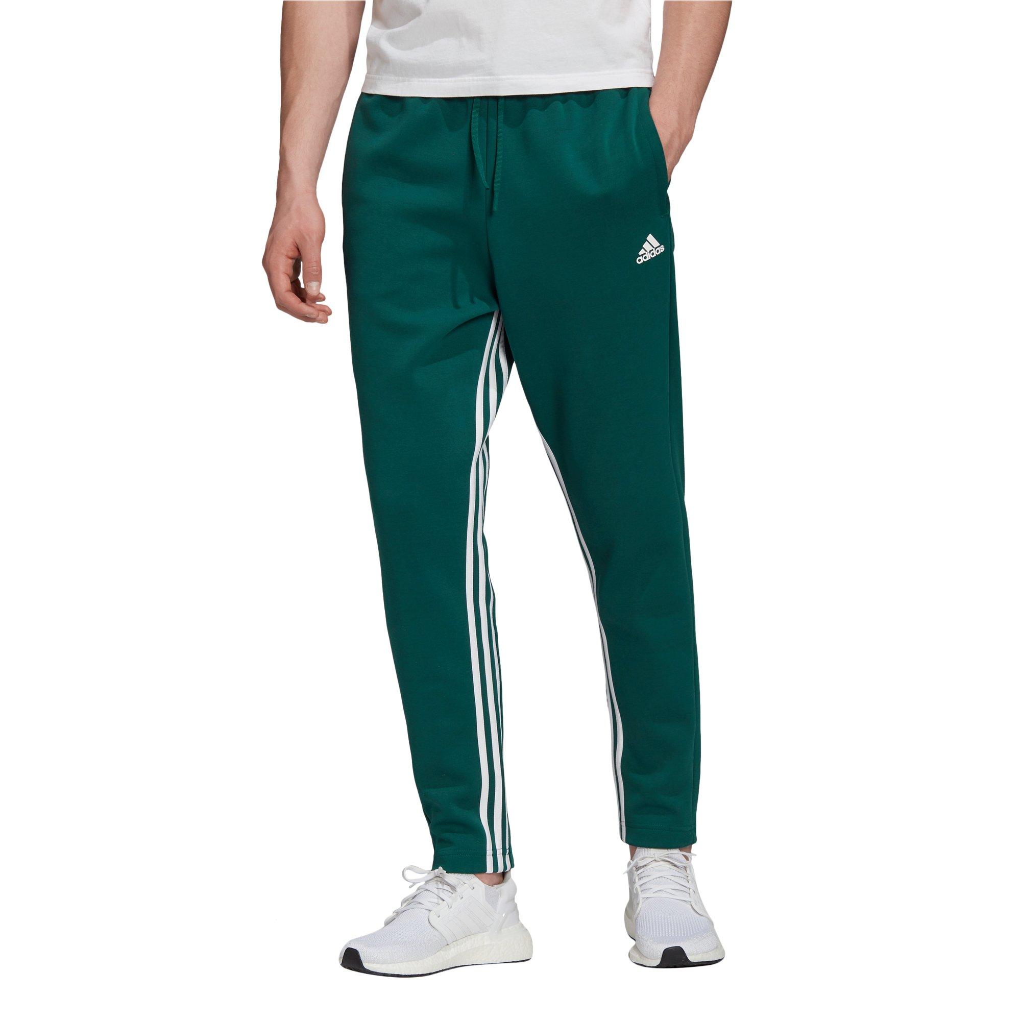 adidas pants with green stripes