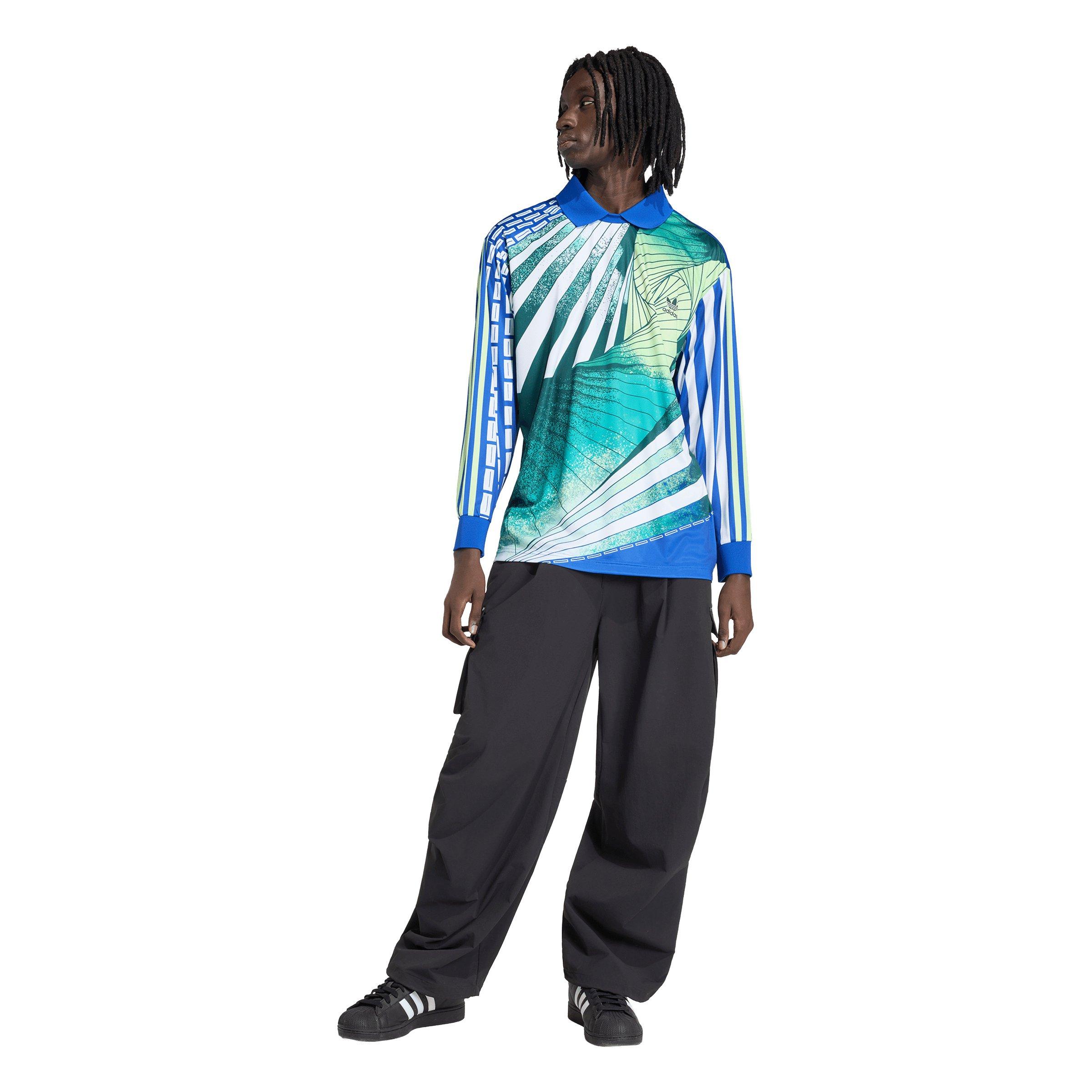 adidas Originals Men's Archive Loose Goalkeeper Jersey -Lt Blue - LT BLUE Thumbnail View 4