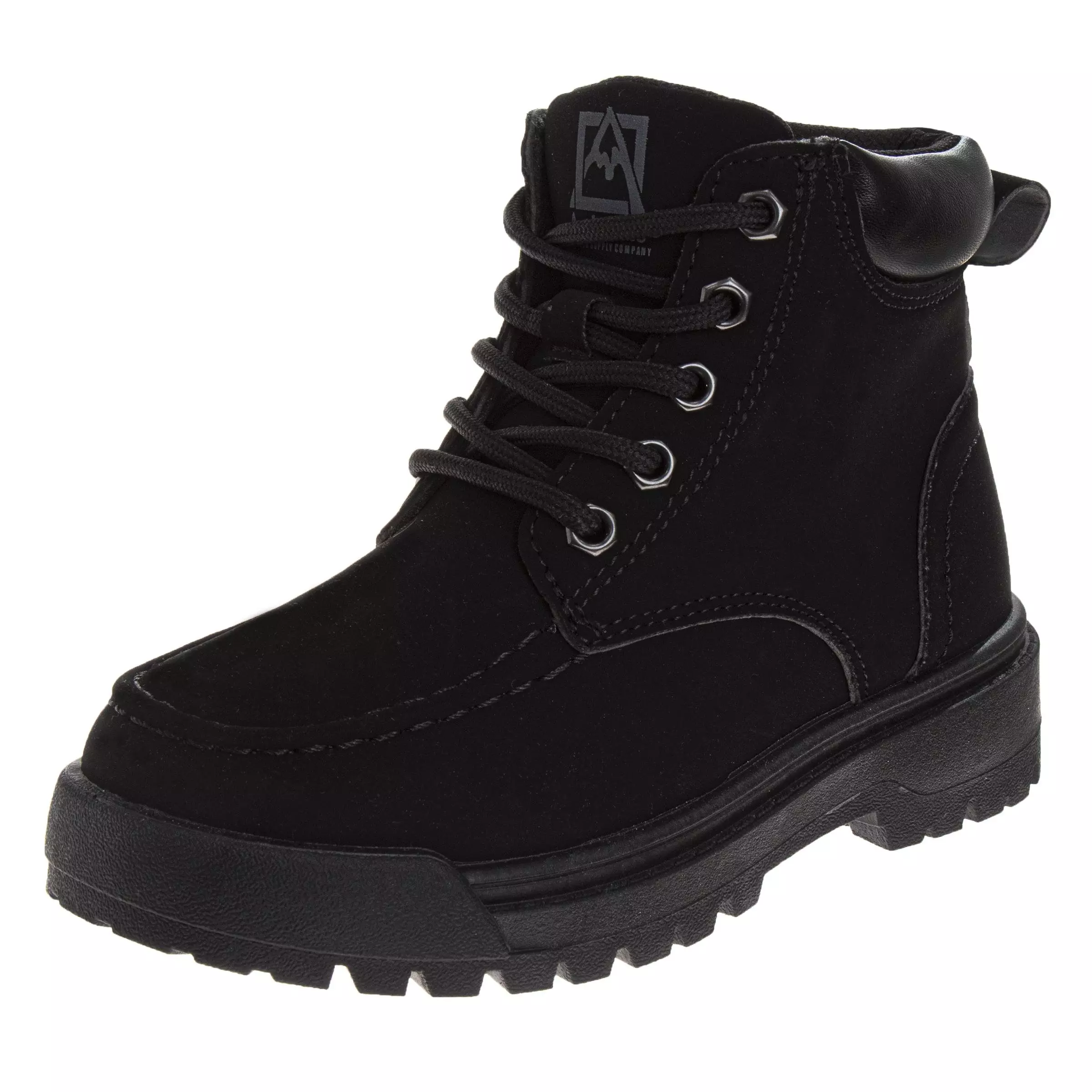 Avalanche Lace Up Durable "Black" Preschool Boys' Boot - BLACK