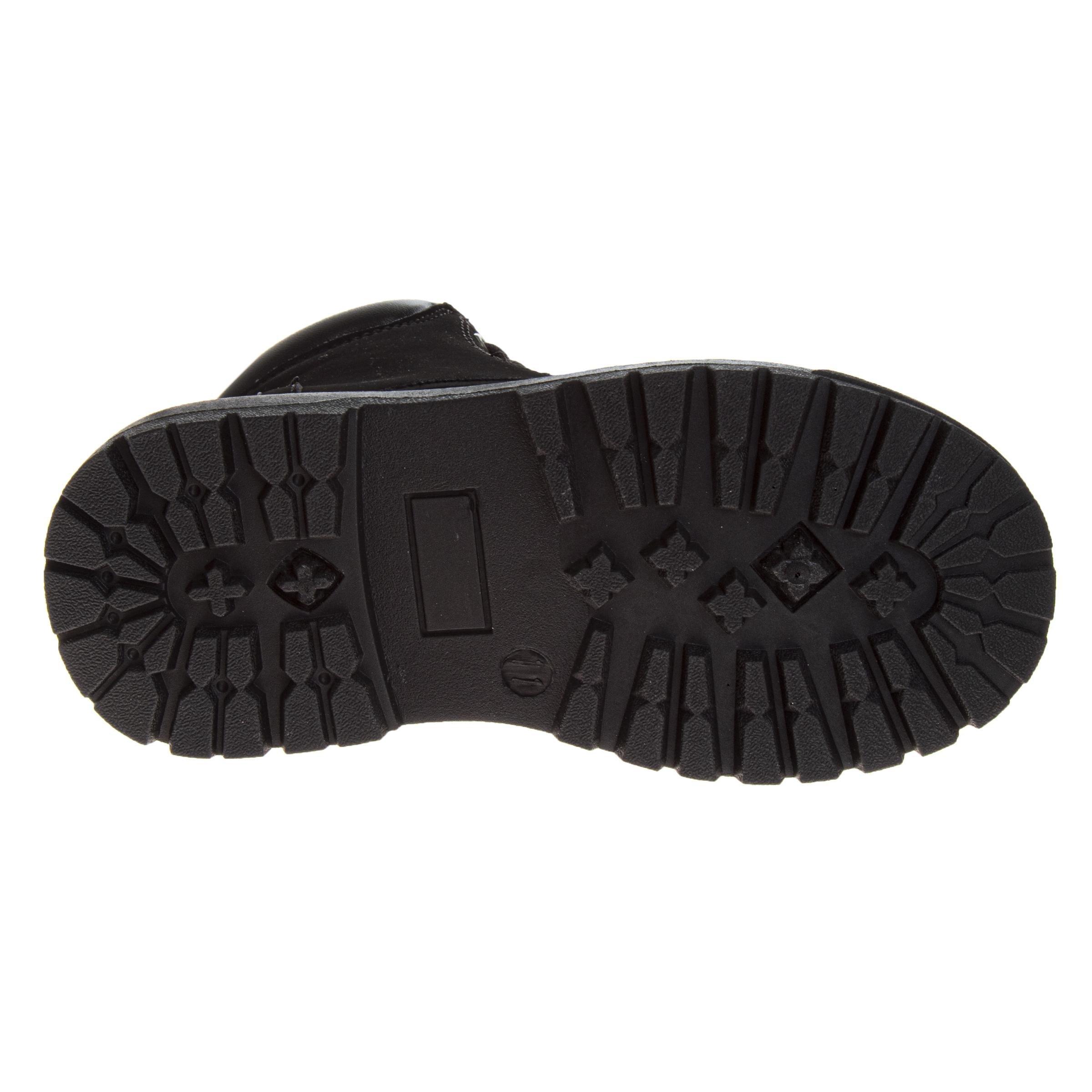 Avalanche Lace Up Durable "Black" Preschool Boys' Boot - BLACK