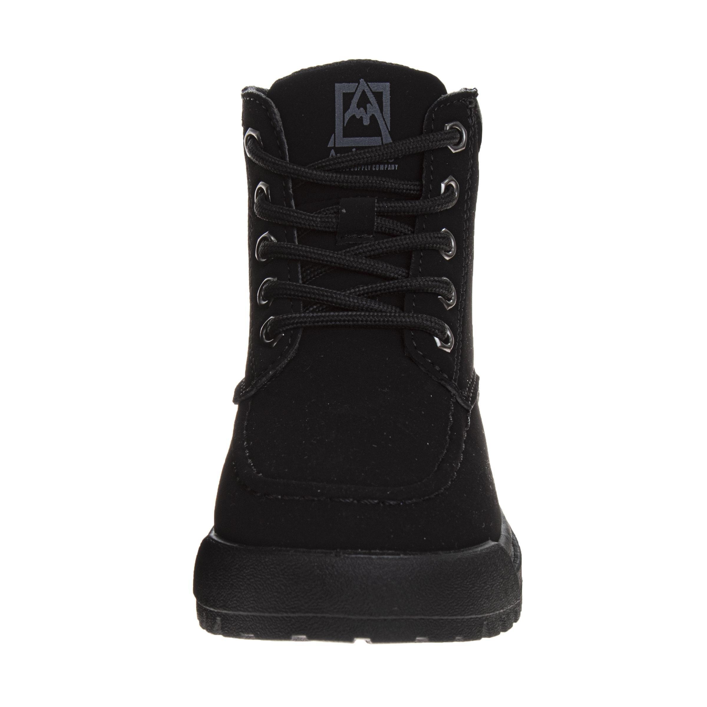 Avalanche Lace Up Durable "Black" Preschool Boys' Boot - BLACK