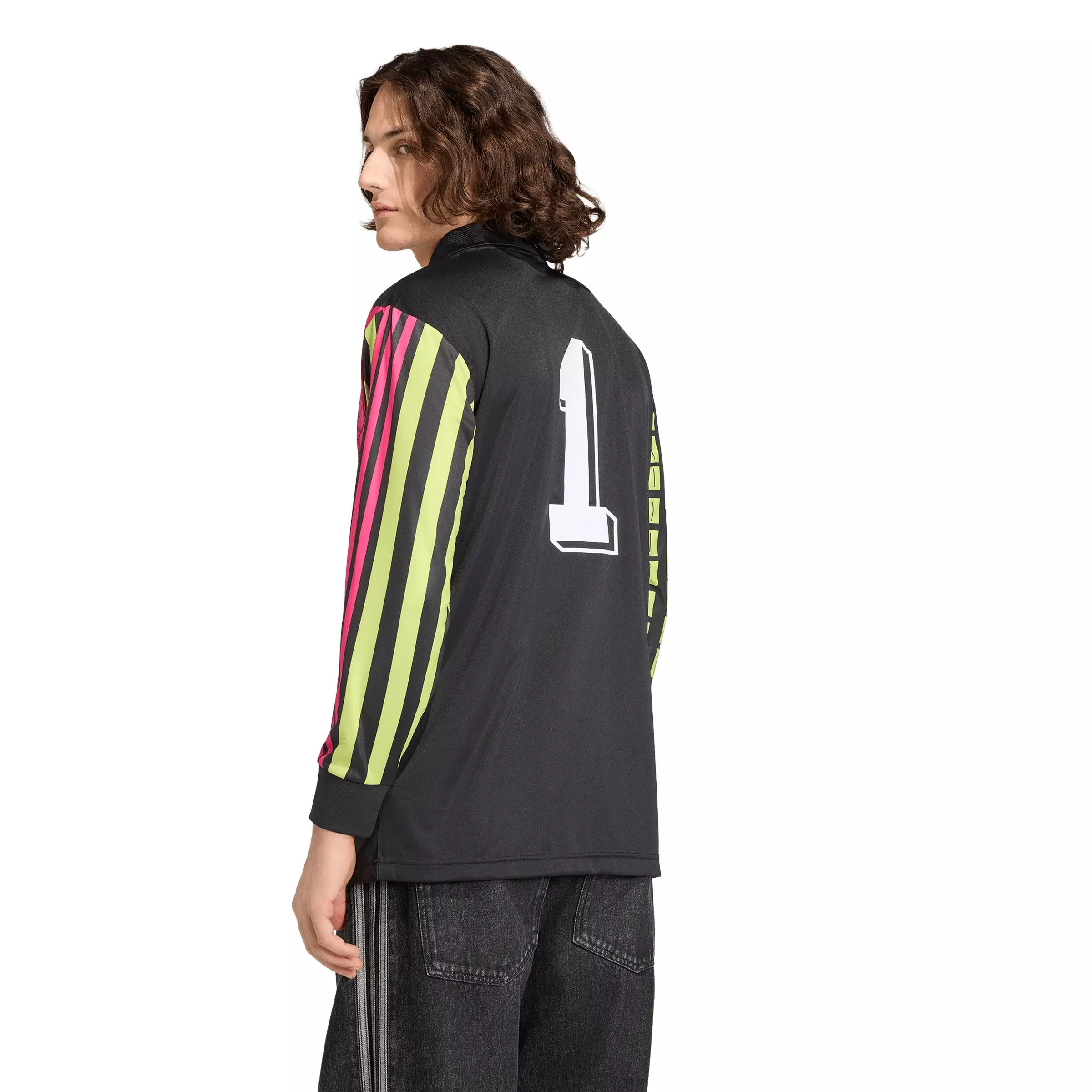 adidas Originals Men's Archive Loose Goalkeeper Jersey - Black - BLACK