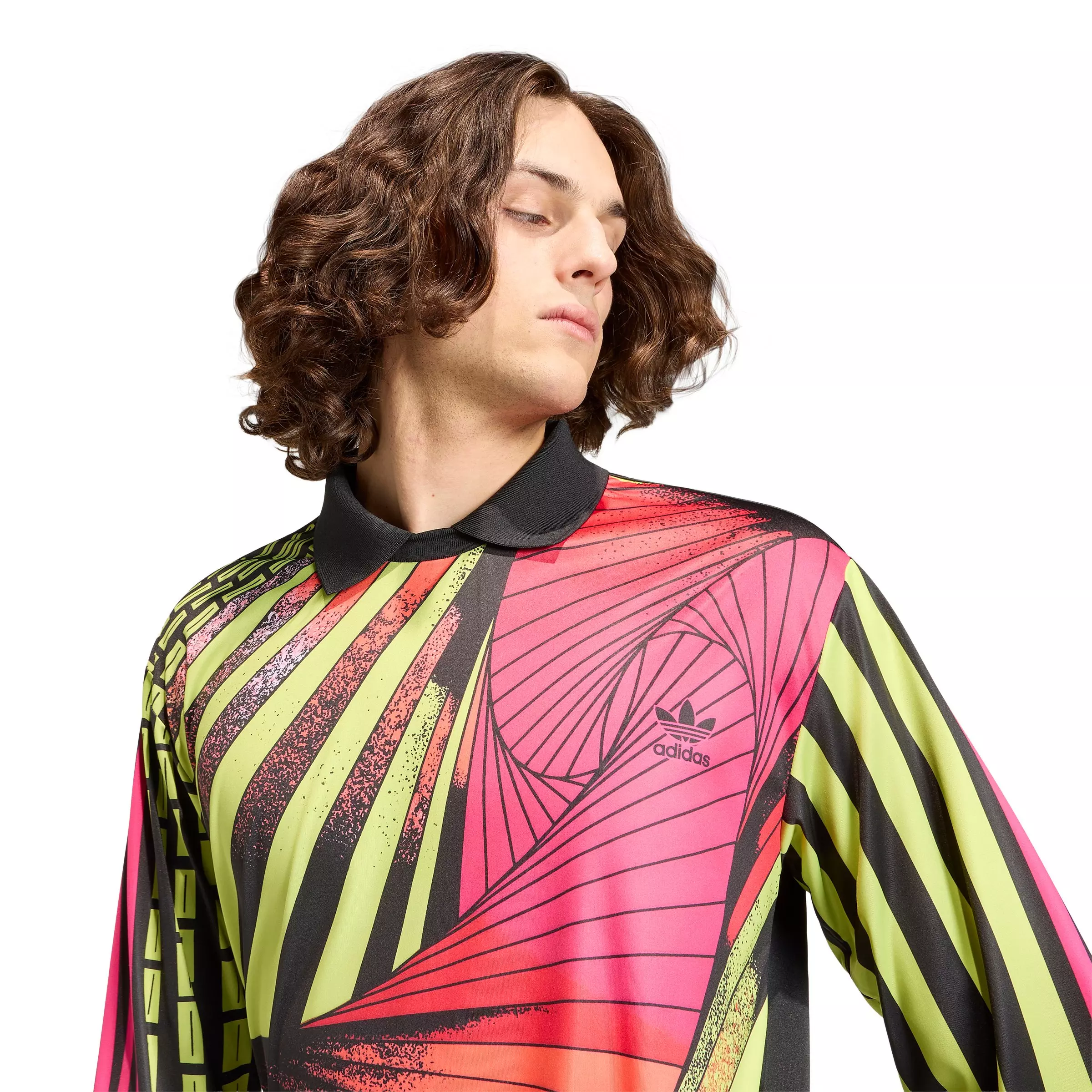 adidas Originals Men's Archive Loose Goalkeeper Jersey - Black - BLACK