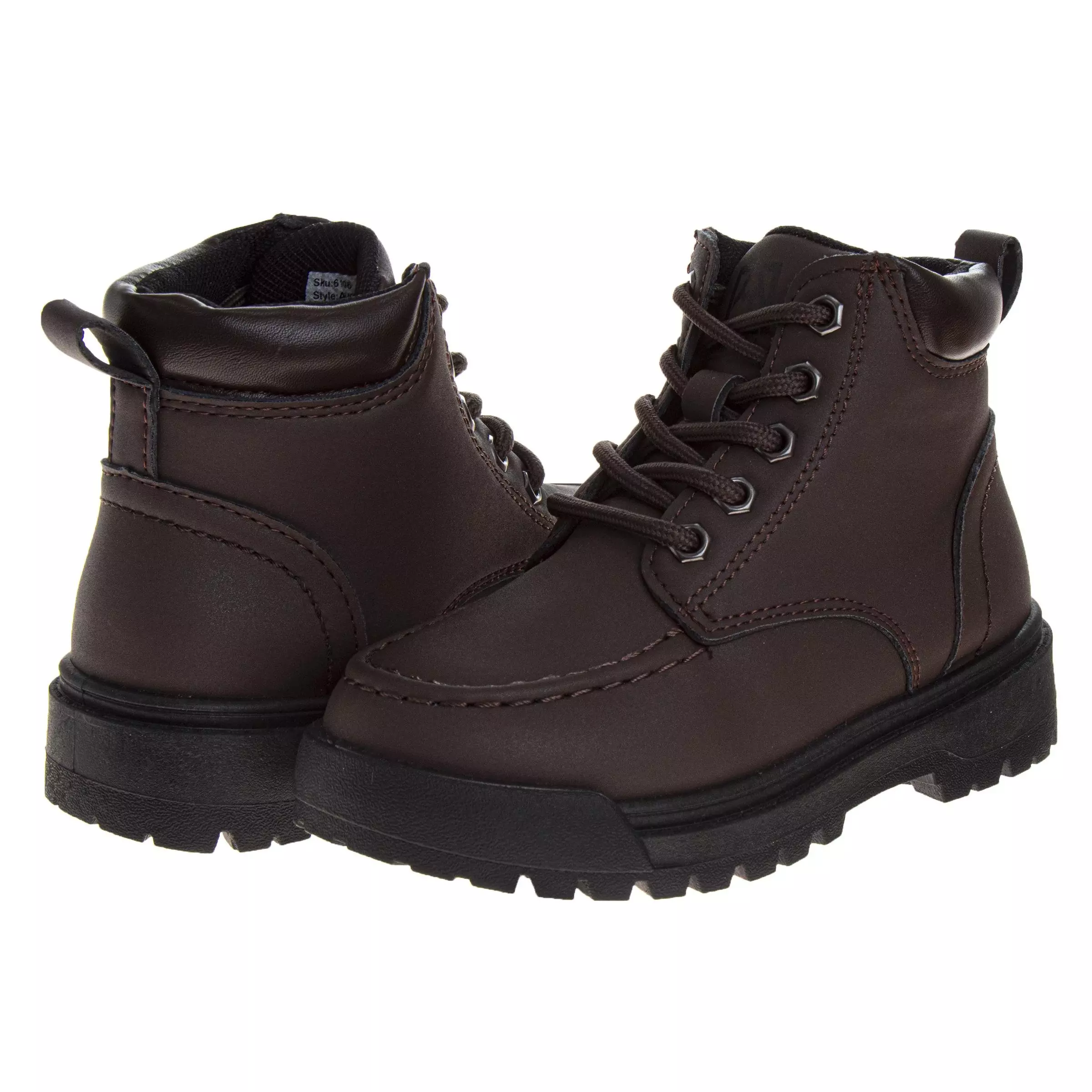 Avalanche Lace Up Durable "Brown" Preschool Boys' Boot - BROWN
