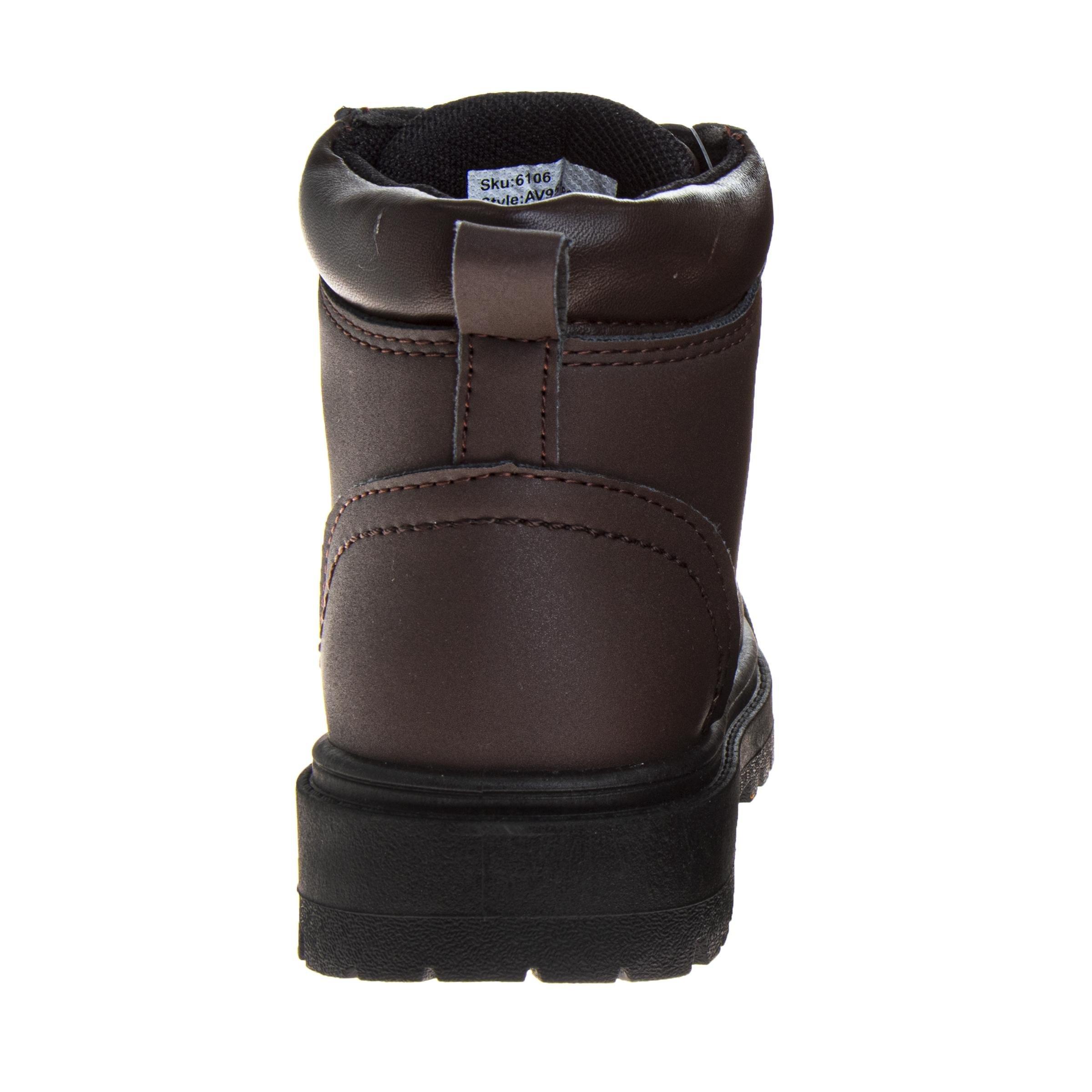Avalanche Lace Up Durable "Brown" Preschool Boys' Boot - BROWN