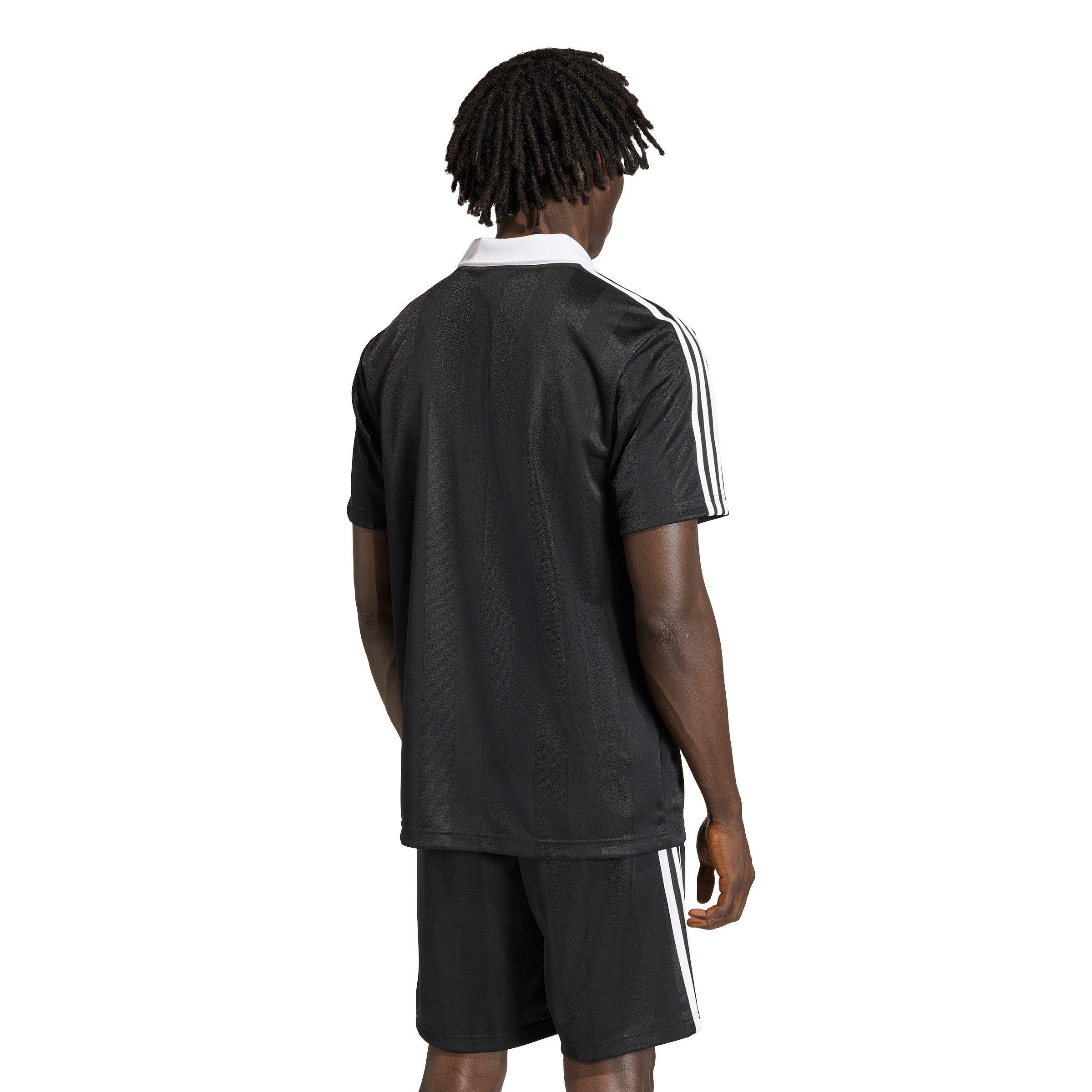 adidas Originals Men's Archive Collar Engineered Jersey -Black - BLACK Thumbnail View 2