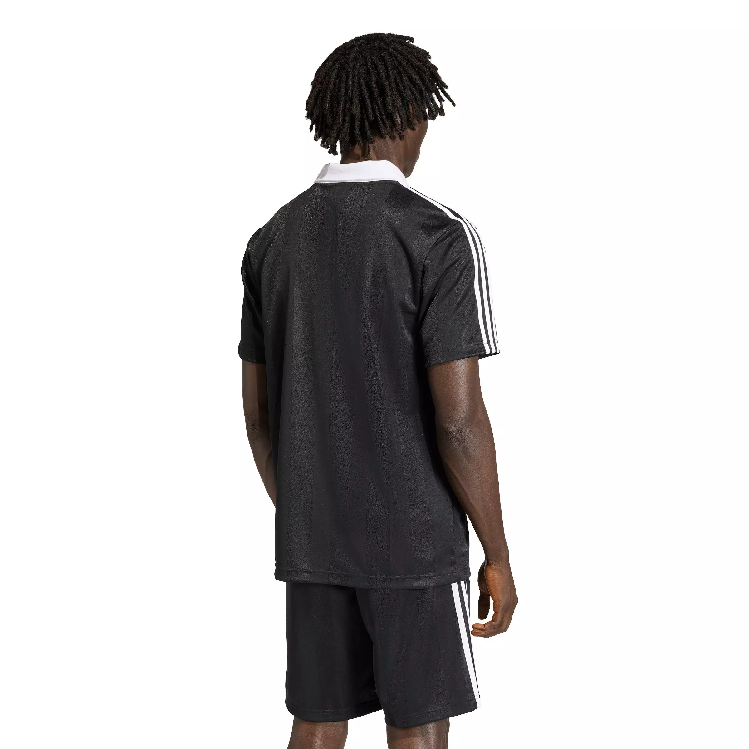 adidas Originals Men's Archive Collar Engineered Jersey -Black - BLACK