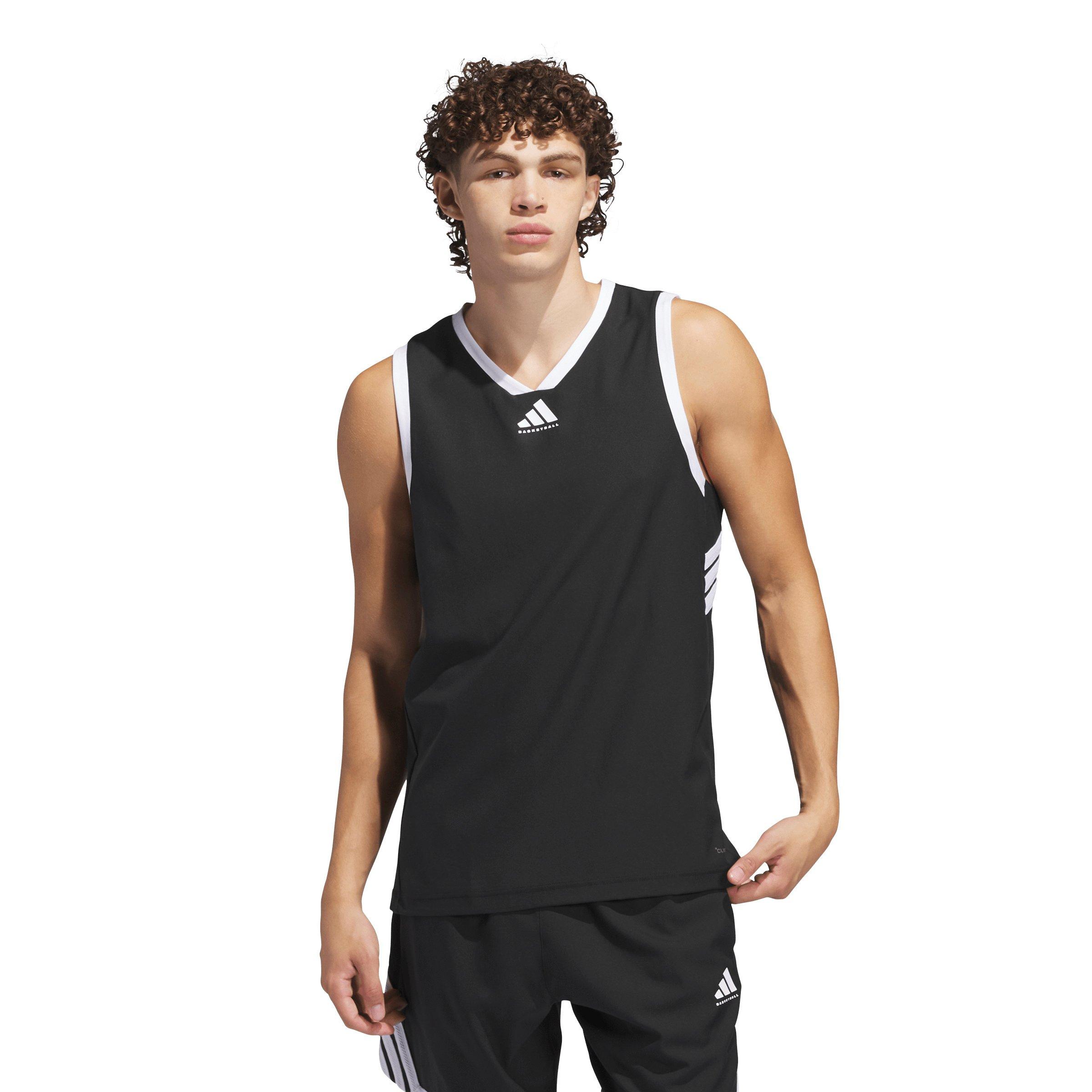 adidas Men's Basketball Crazy Lite Jersey -Black/White - BLACK/WHITE Thumbnail View 1