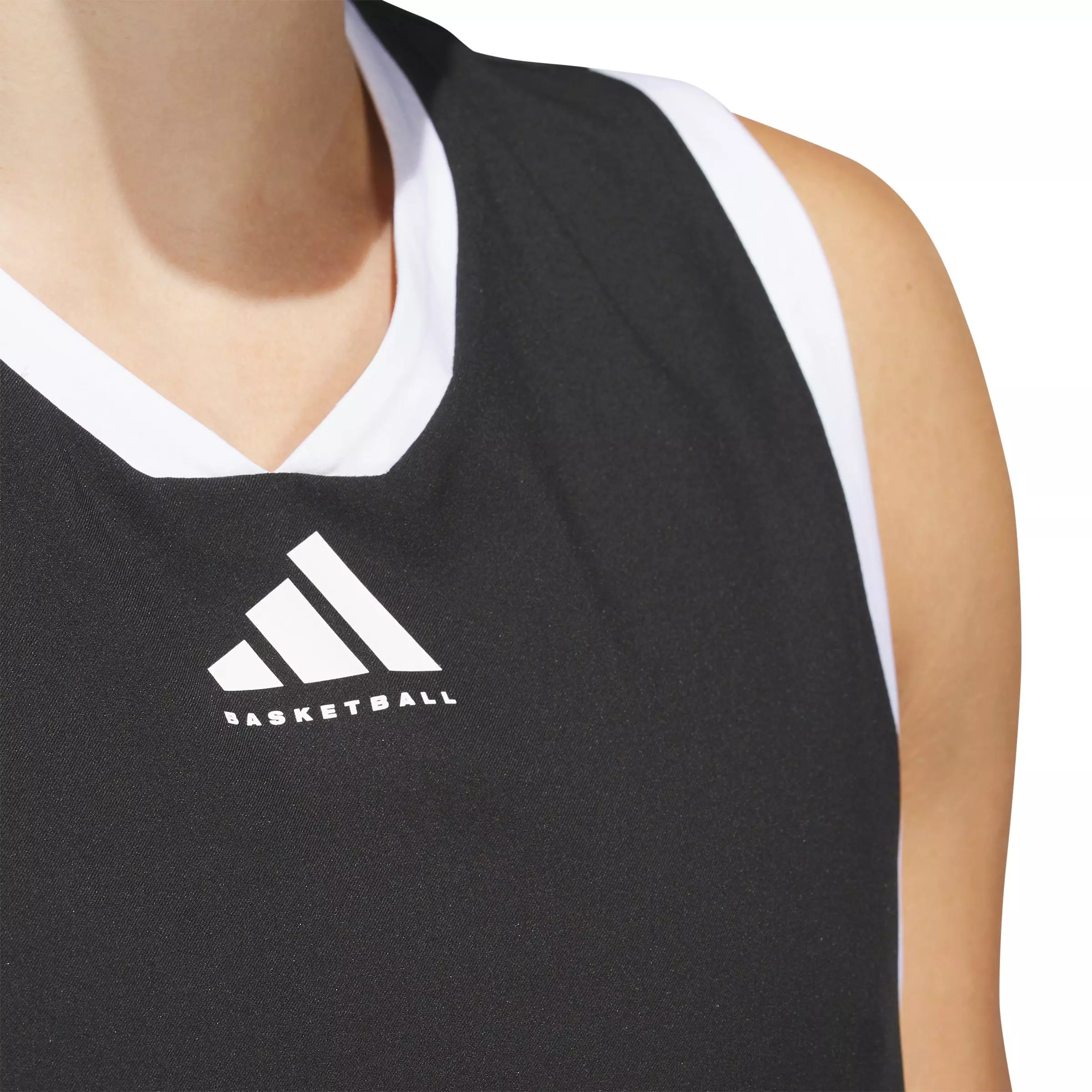 adidas Men's Basketball Crazy Lite Jersey - Black/White - BLACK/WHITE