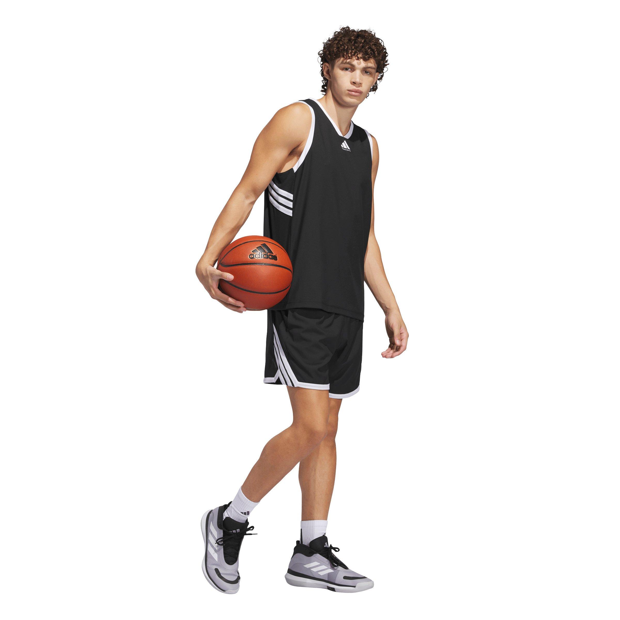 adidas Men's Basketball Crazy Lite Jersey -Black/White - BLACK/WHITE Thumbnail View 5
