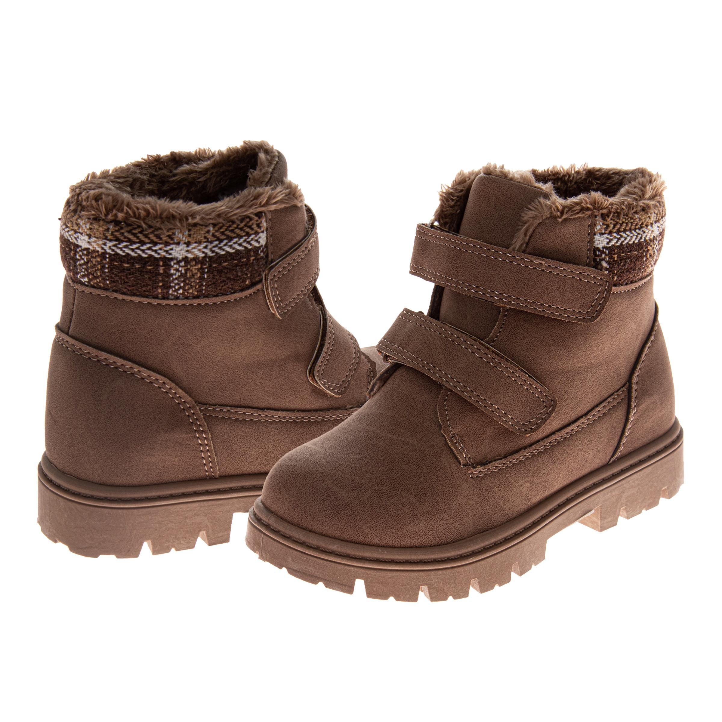 Avalanche Hook and Loop "Brown" Infant Boys' Boot - BROWN