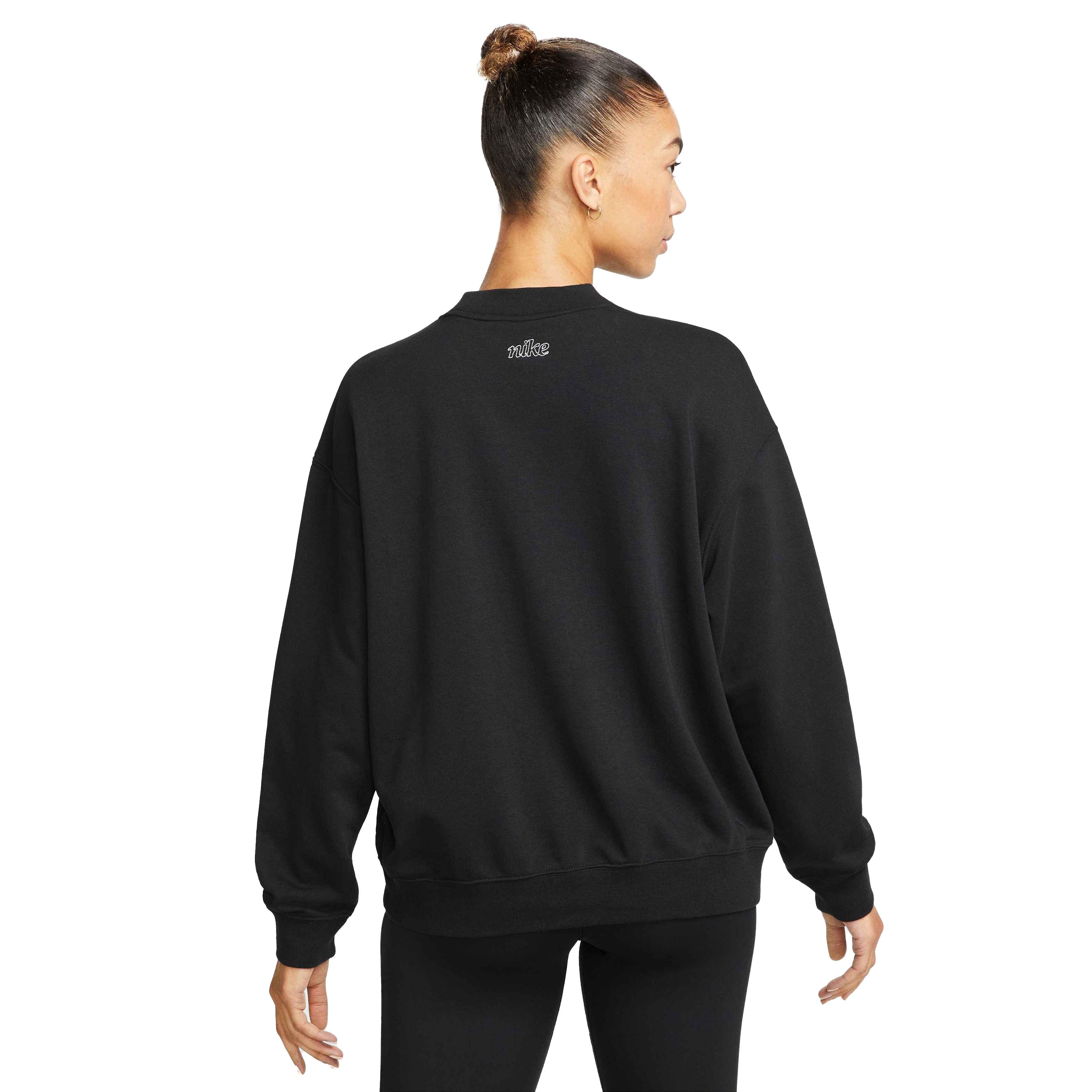 Nike Women's Dri-FIT Gt Fit Graphic Crewneck Sweatshirt - BLACK Thumbnail View 2