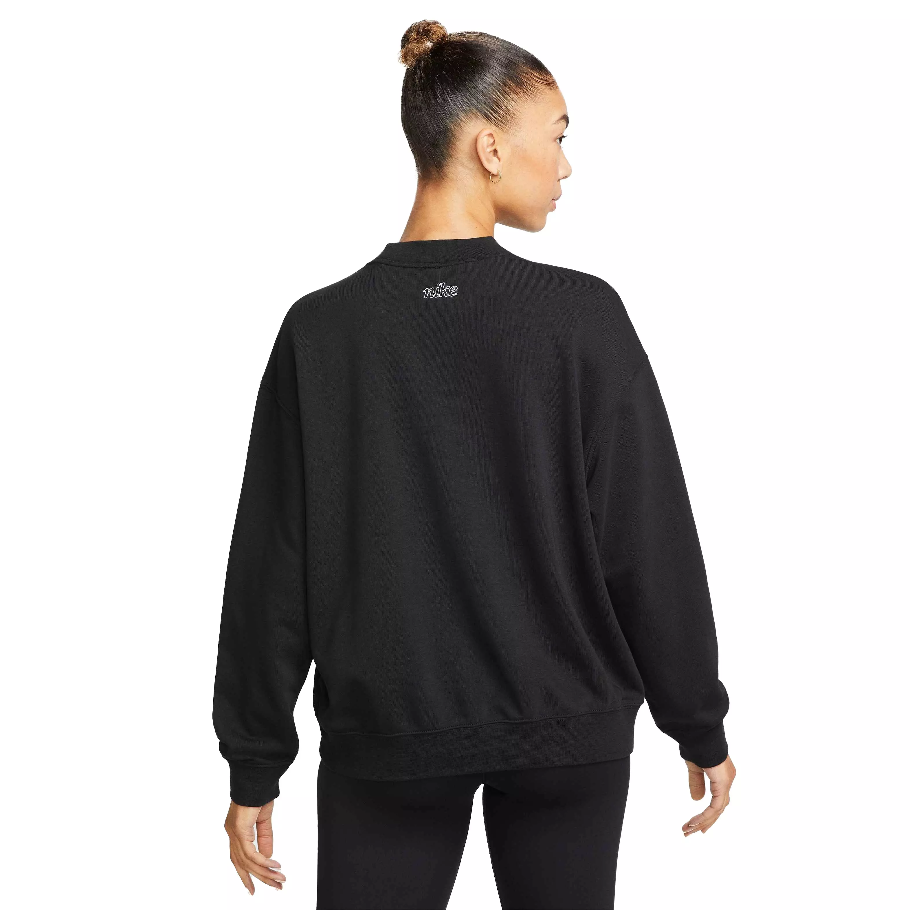 Nike Women's Dri-FIT Gt Fit Graphic Crewneck Sweatshirt - BLACK