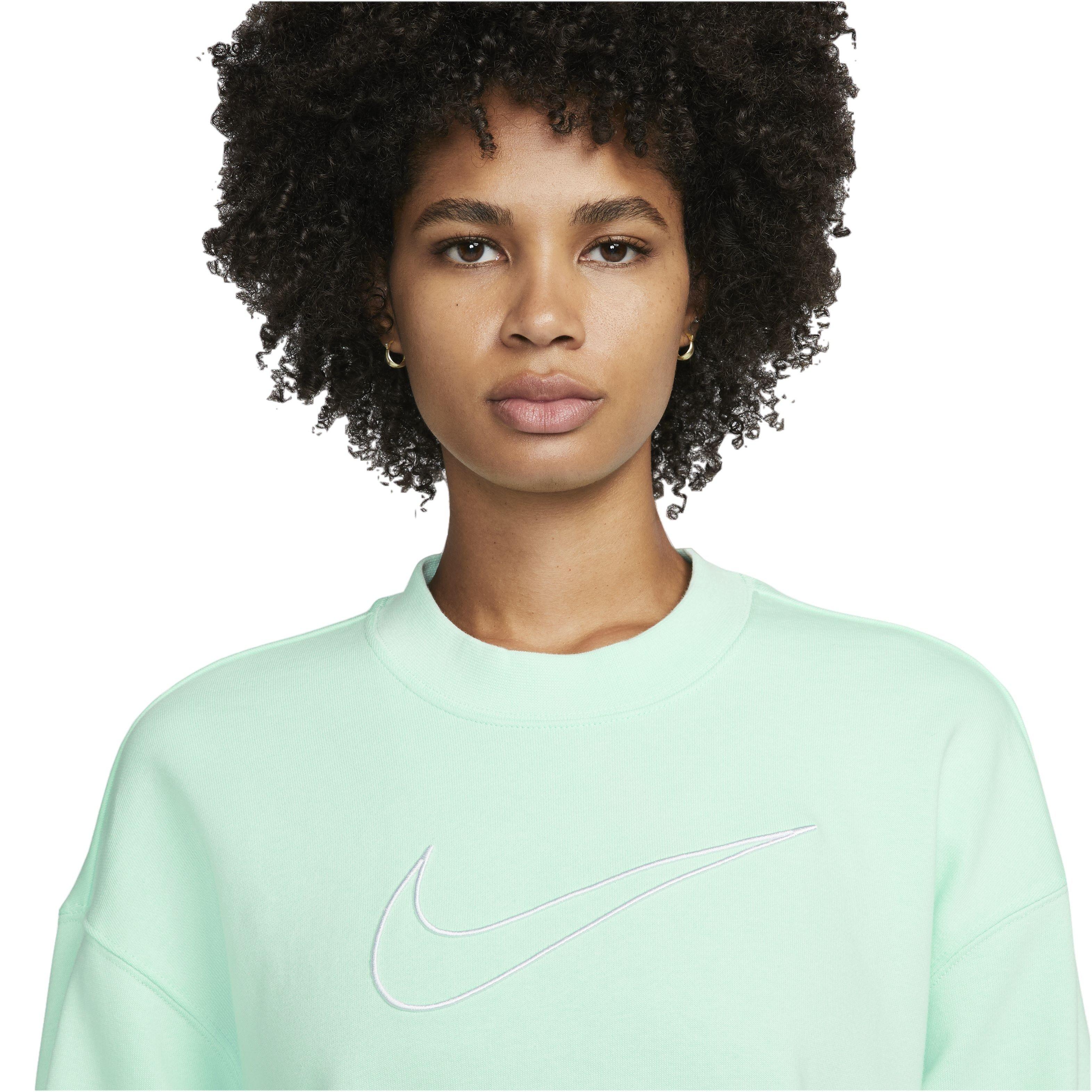 Nike Women's Dri-FIT Gt Fit Graphic Crewneck Sweatshirt - GREEN Thumbnail View 3