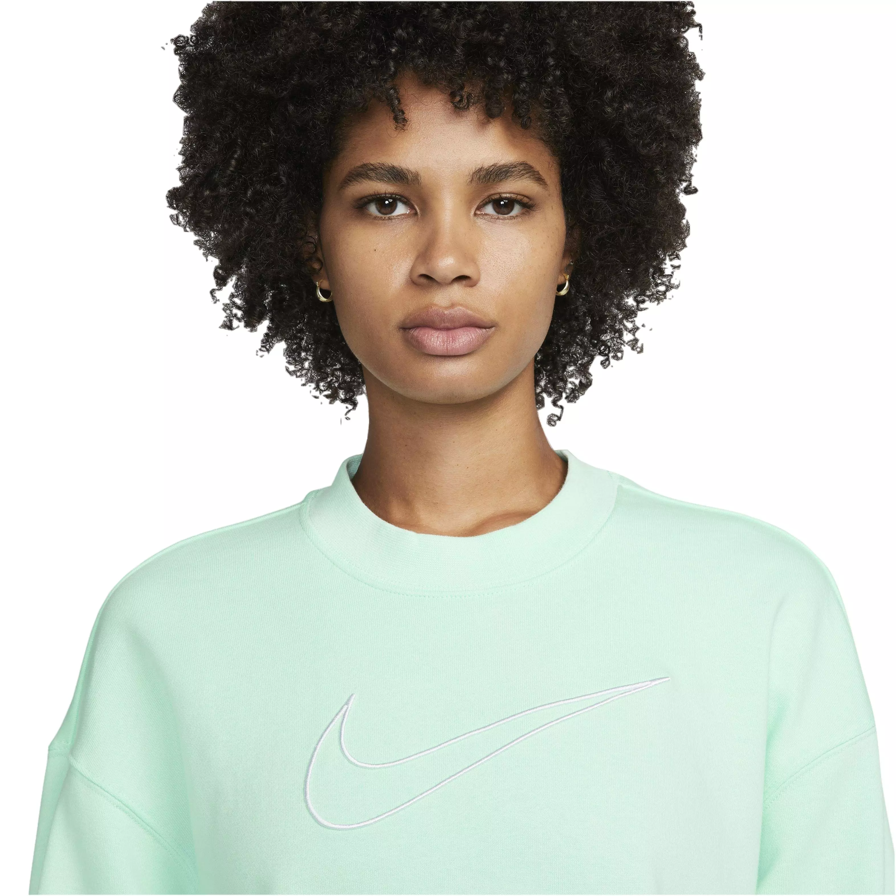 Nike Women's Dri-FIT Gt Fit Graphic Crewneck Sweatshirt - GREEN
