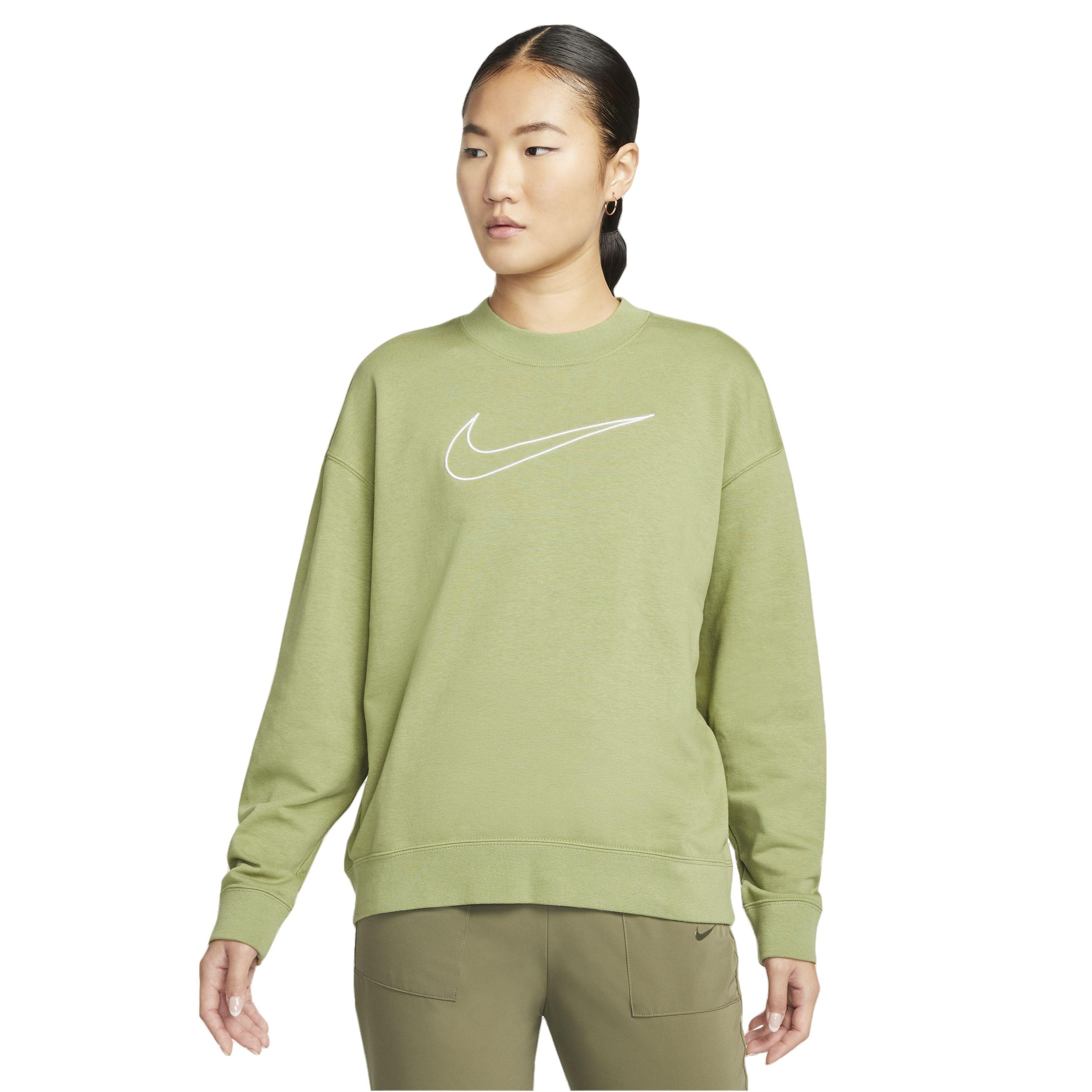 Nike Women's Dri-FIT Gt Fit Graphic Crewneck Sweatshirt - DK GREEN Thumbnail View 1