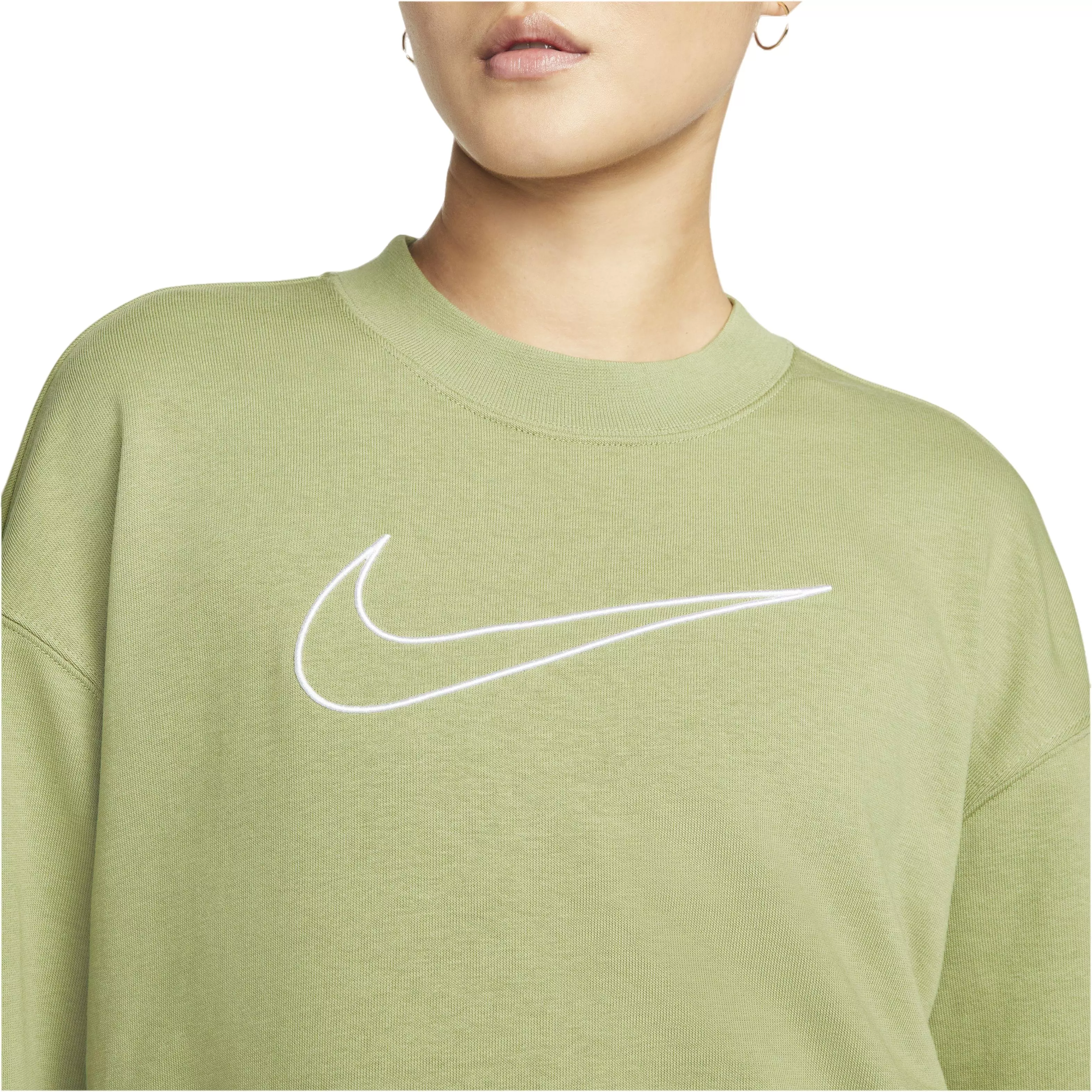Nike Women's Dri-FIT Gt Fit Graphic Crewneck Sweatshirt - DK GREEN