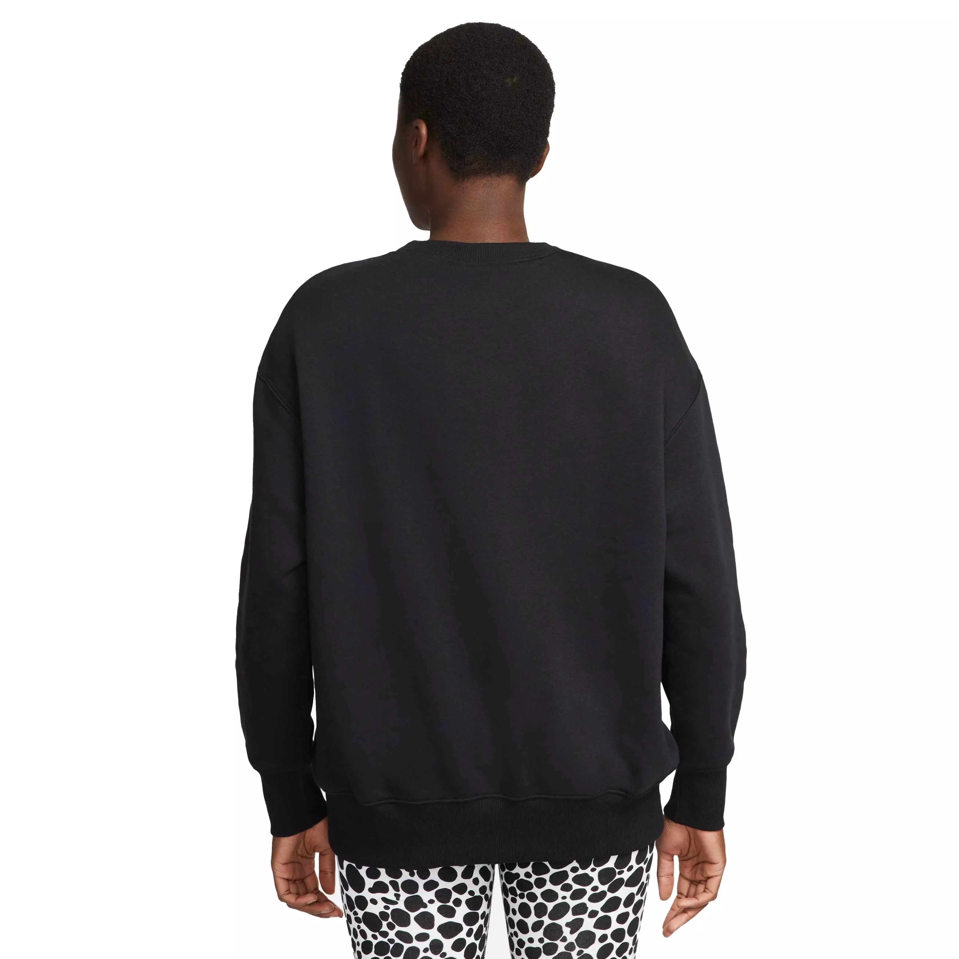 Nike Women's Sportswear Phoenix Oversized Crewneck Sweatshirt - BLACK