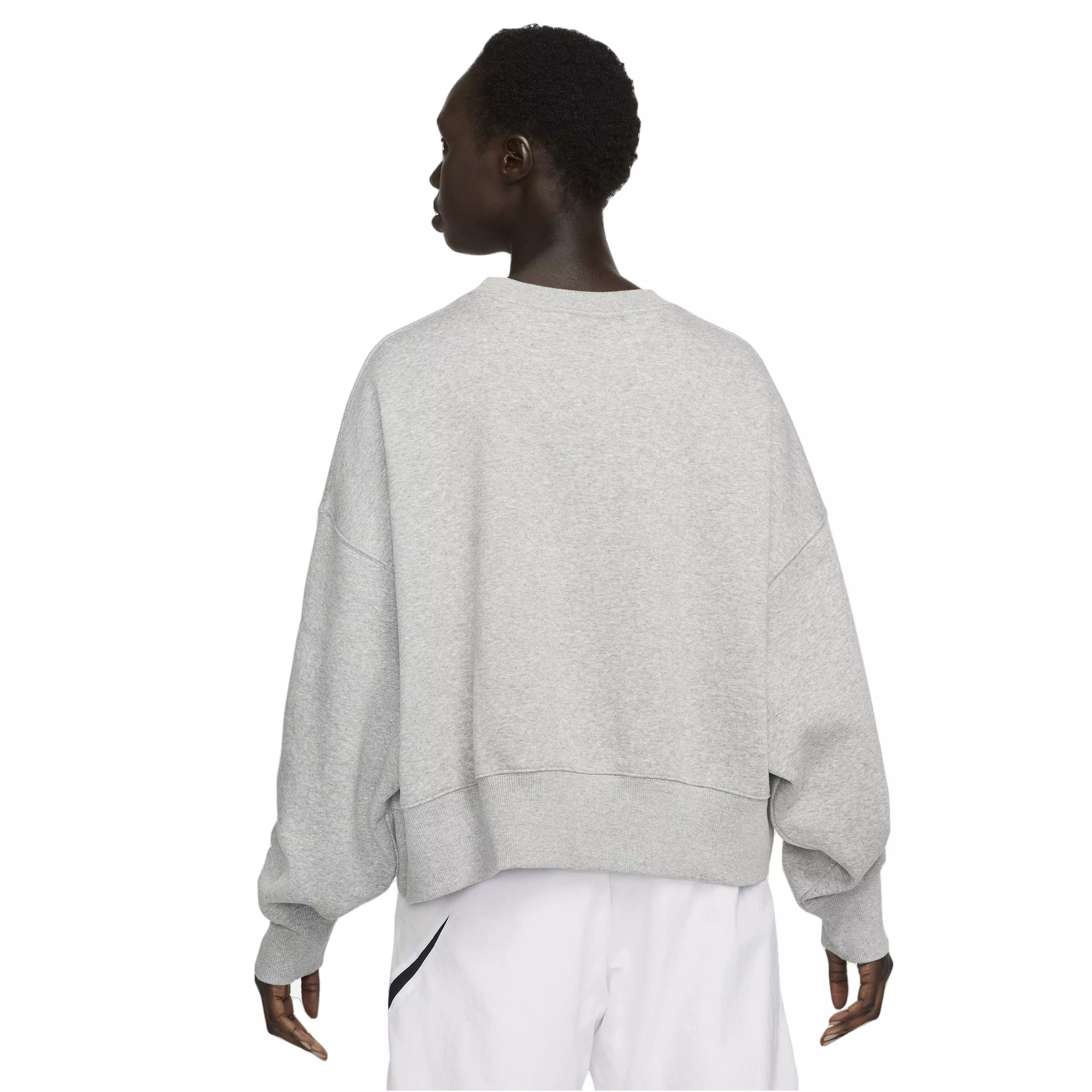 Nike Women's Sportswear Phoenix Fleece Over-Oversized Crewneck Sweatshirt - HEATHER GREY