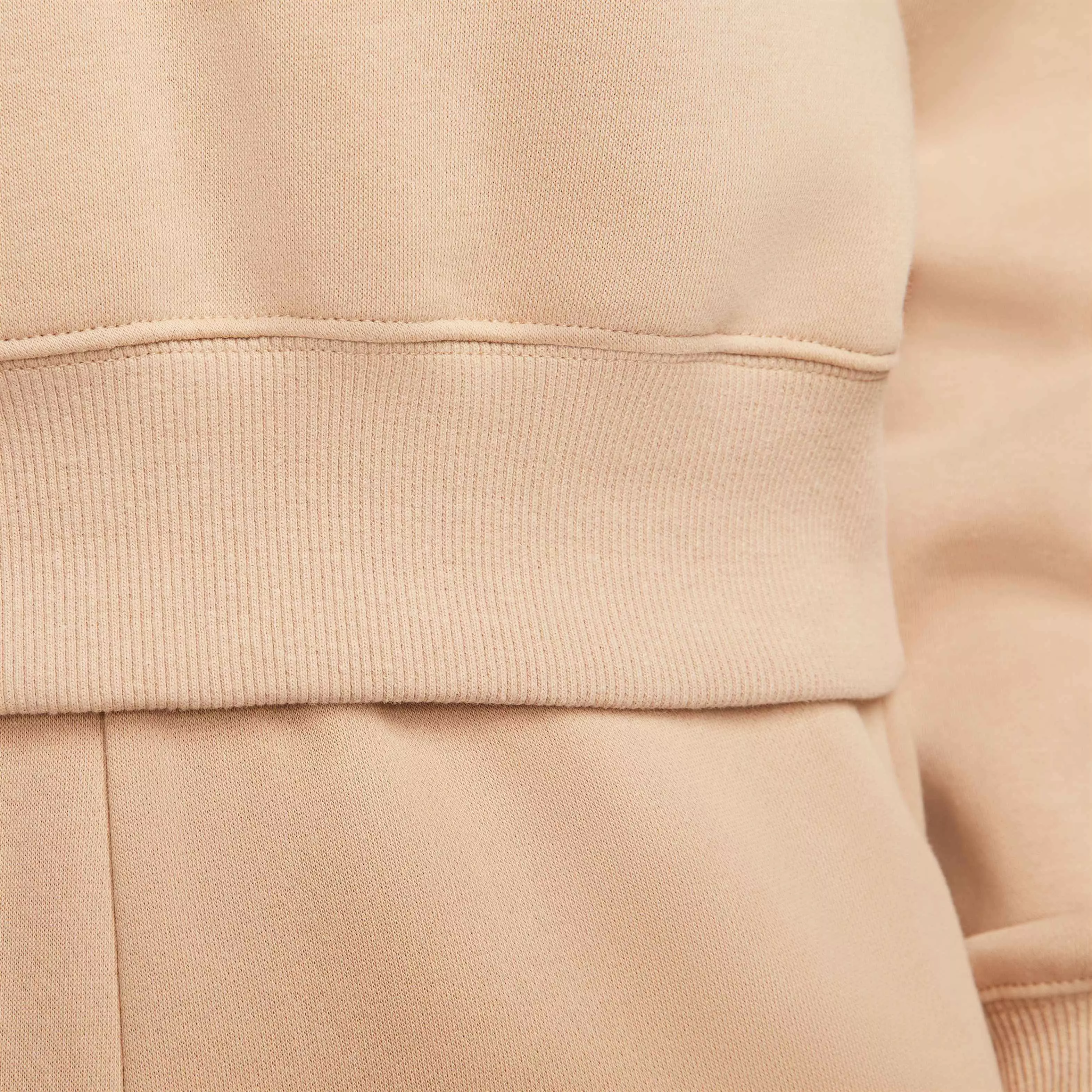 Nike Women's Sportswear Phoenix Fleece Oversized 1/2-Zip Crop Sweatshirt - BROWN